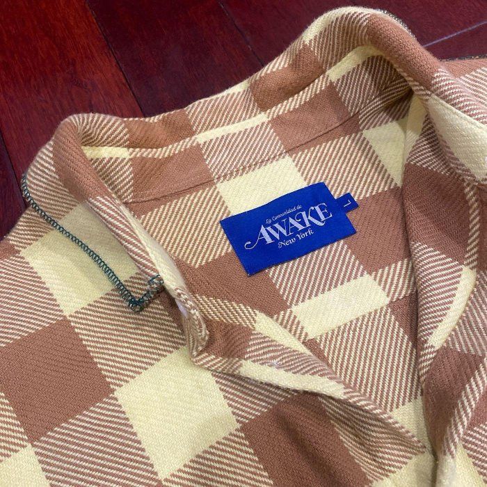 Awake NY AWAKE NY YELLOW CONTRAST STITCH FLANNEL SHIRT LARGE Size US L / EU 52-54 / 3 - 2 Thumbnail