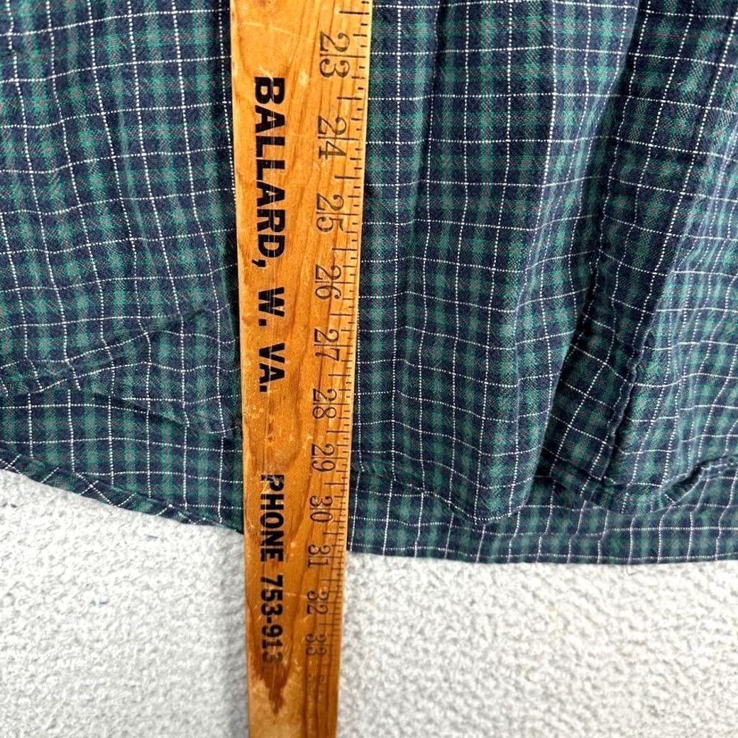 Pendleton Pendleton Shirt Mens Large Navy Green Plaid Flannel Button Down Front Pocket Size US L / EU 52-54 / 3 - 7 Thumbnail