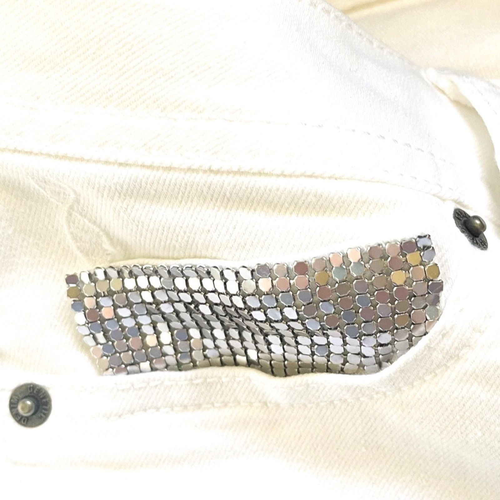 Genetic Denim The Shane sequin pocket | Size 27 (4) | Skinny Jeans white Size 27" / US 4 / IT 40 - 4 Thumbnail