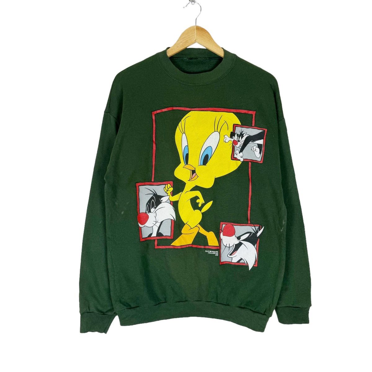 Cartoon Network ❄️90s WARNER BROS LOONEY TUNES SWEATSHIRT CREWNECK Size US L / EU 52-54 / 3 - 1 Thumbnail