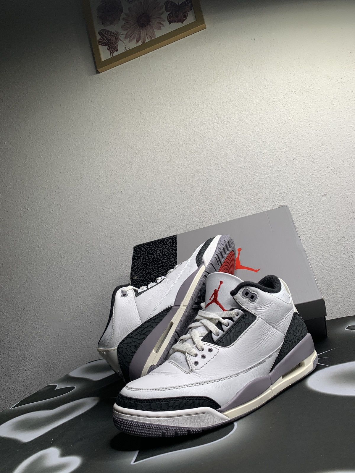 Jordan Brand Air Jordan 3 Retro Cement Grey Size US 9.5 / EU 42-43 - 1 Thumbnail