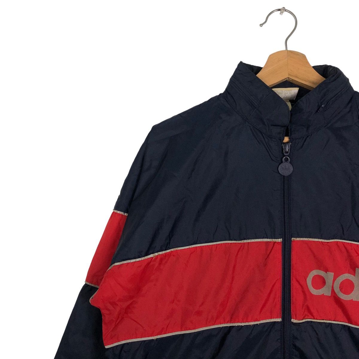 Adidas 🔥90’s Vintage Bomber Jacket Adidas Block Colour Big Logo Size US M / EU 48-50 / 2 - 7 Thumbnail