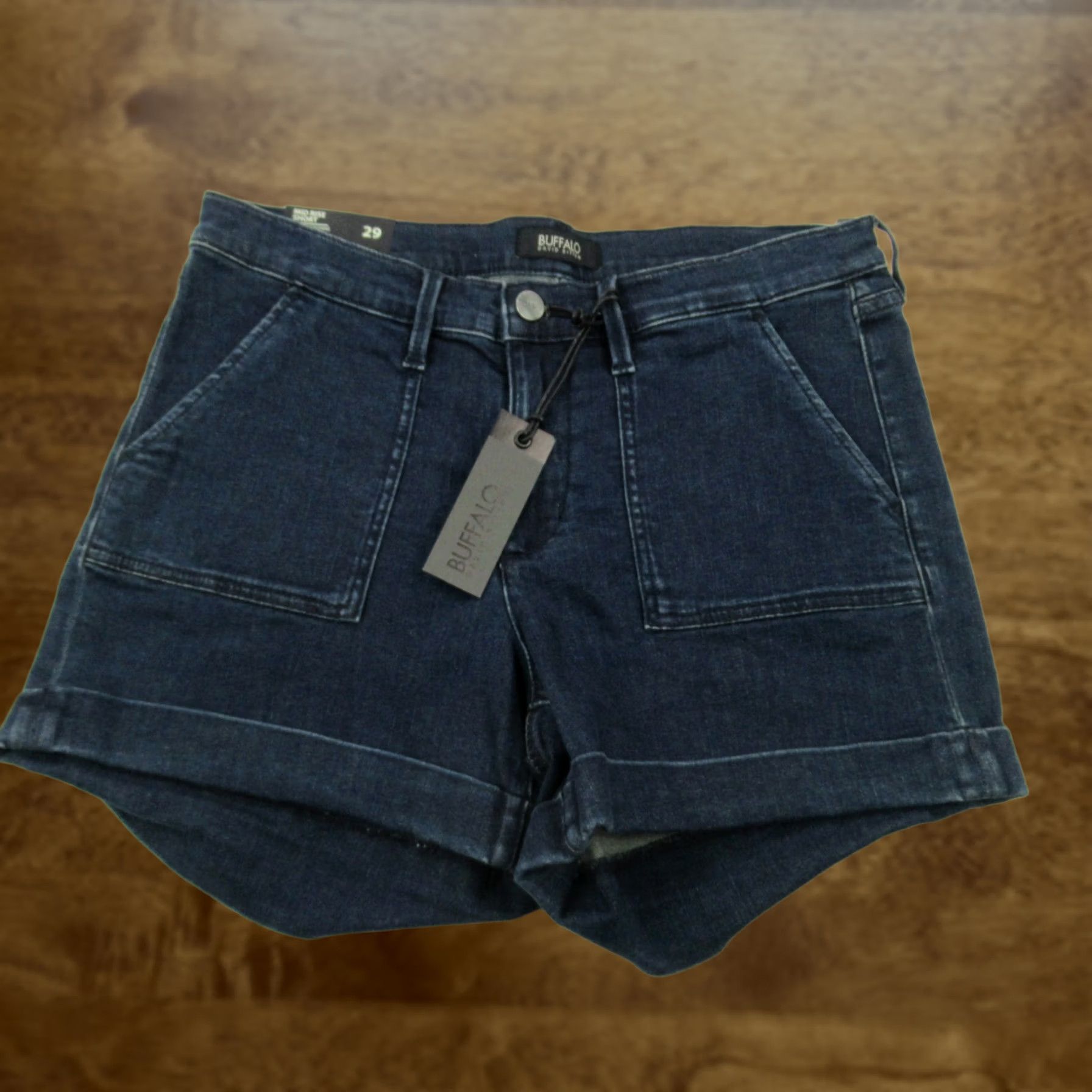 Denime Buffalo Shorts Womens 29 Denim Mid Rise Short Blue Casual Pockets Outdoors Size 29" - 1 Thumbnail