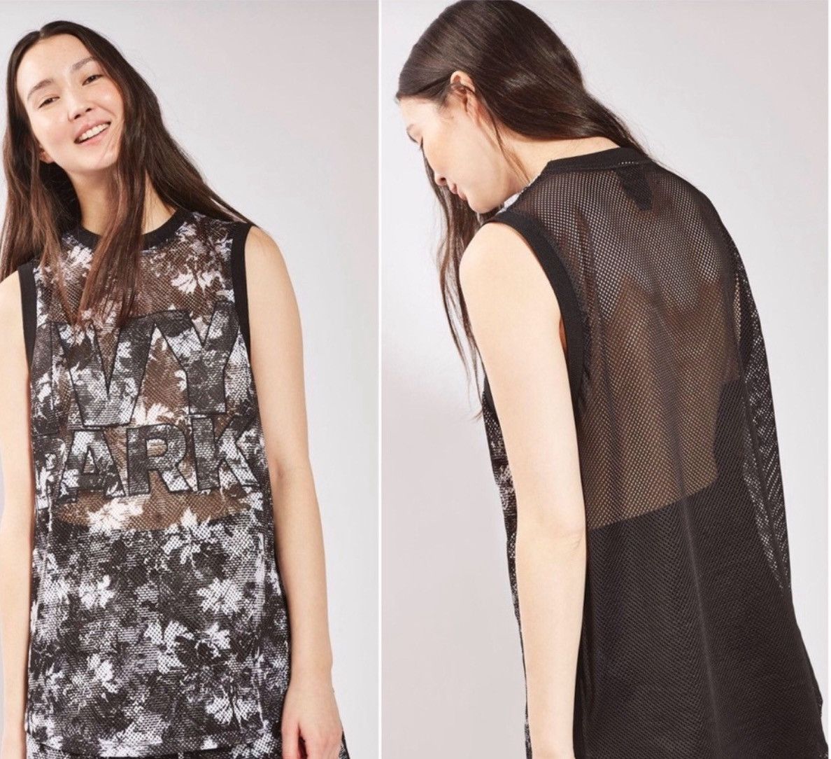 Ivy Park Floral Mesh Basketball Tank Jersey, Streetwear Revolve Size M / US 6-8 / IT 42-44 - 3 Thumbnail