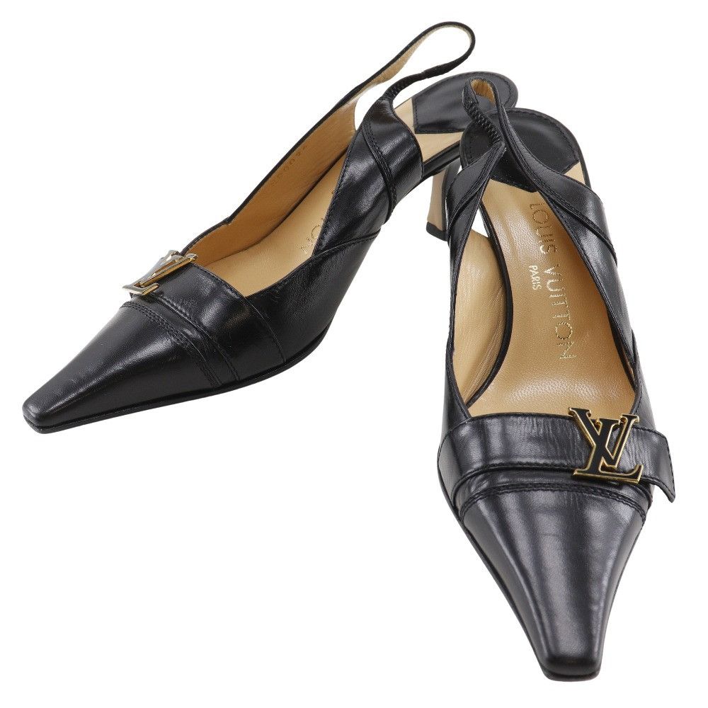 Louis Vuitton Louis Vuitton Louis Vuitton Initiale Leather Pumps Leather Shoes DUTY FREE for USA Size ONE SIZE - 1 Thumbnail
