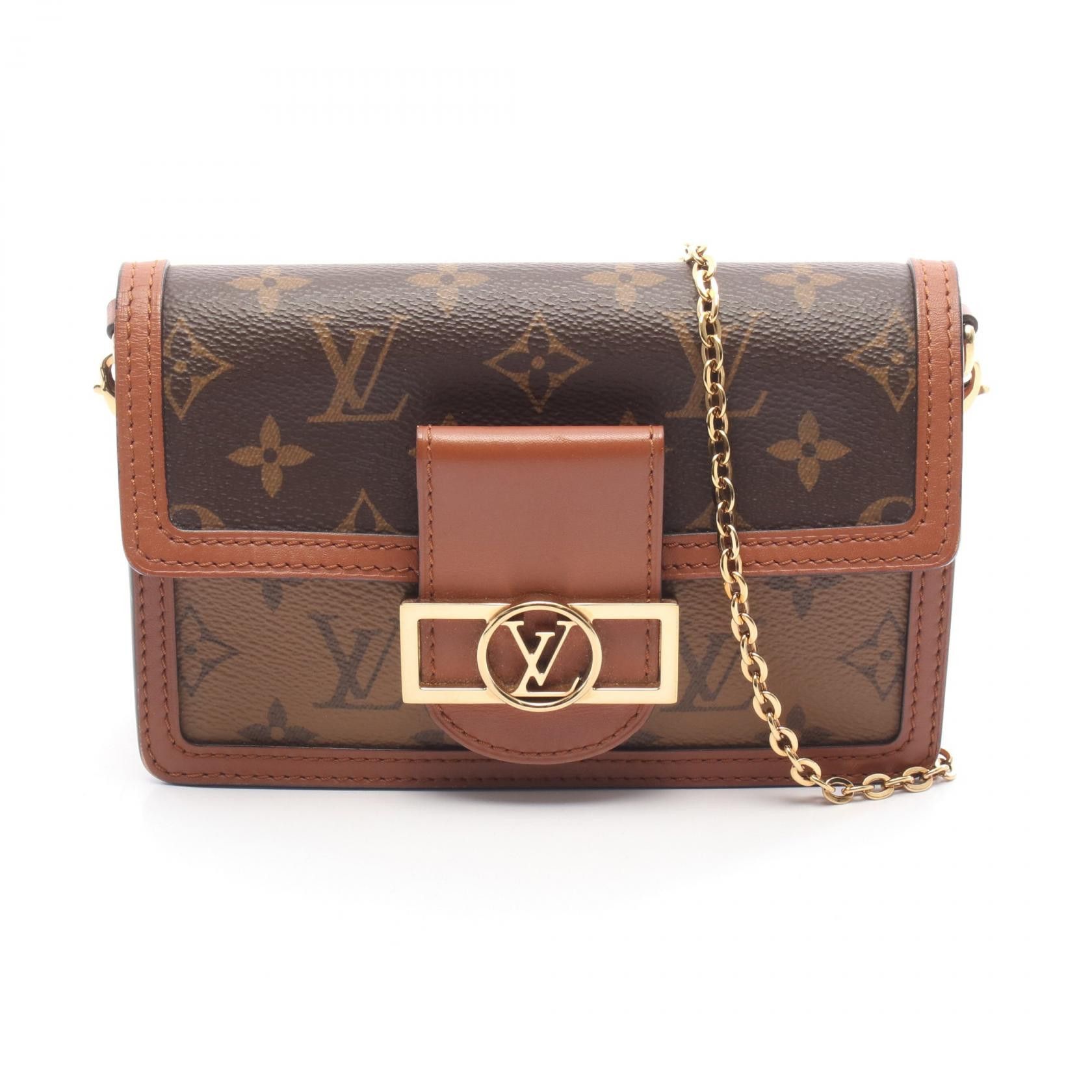 Louis Vuitton Louis Vuitton Louis Vuitton Porte Feuille Dauphine Monogram Reverse shoulder bag Textile Shoulder Bag M68746 DUTY FREE for USA Size ONE SIZE - 1 Thumbnail