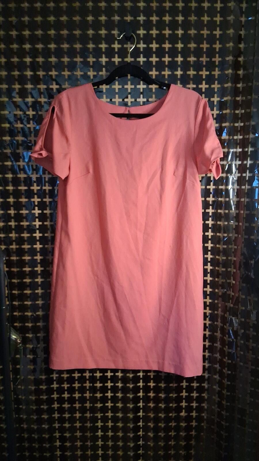 Banana Republic Banana Republic Coral Pink Short Sleeve Tie Sleeve Dress Size ONE SIZE - 1 Thumbnail