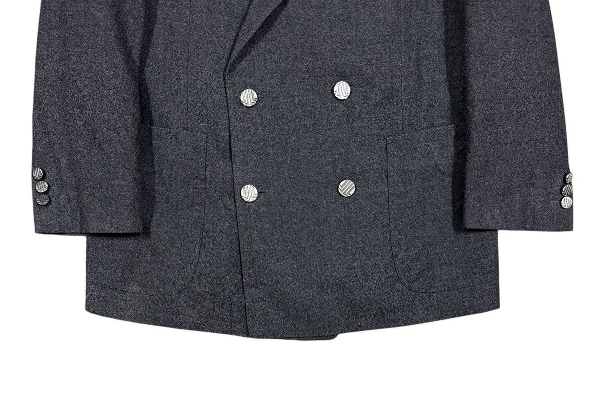Lanvin Vtg🔥Lanvin Paris Gray Double Breasted Lana Wool Jacket Size 36R - 5 Thumbnail