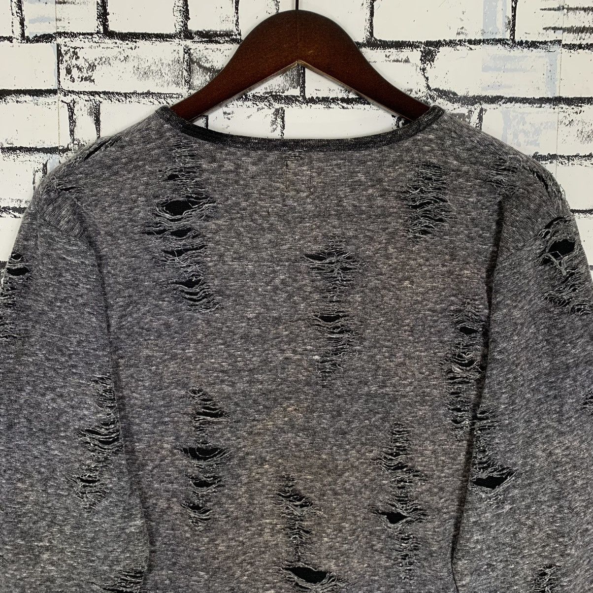 semanticdesign Semantic Design Distressed Longsleeve Size L / US 10 / IT 46 - 7 Thumbnail