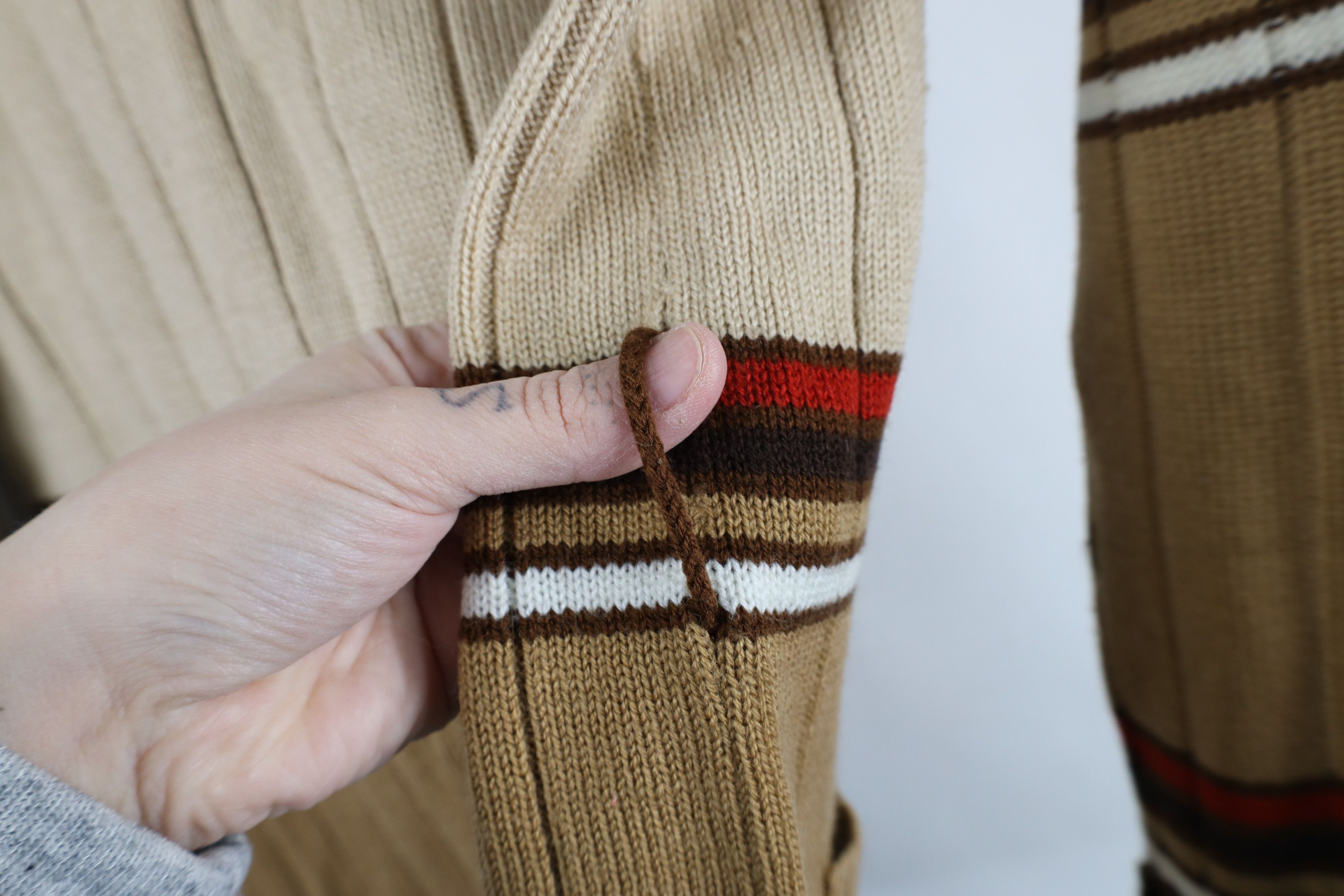 Vintage Vintage 70s Mid Century Modern MCM Shawl Cardigan Sweater Size M / US 6-8 / IT 42-44 - 11 Thumbnail