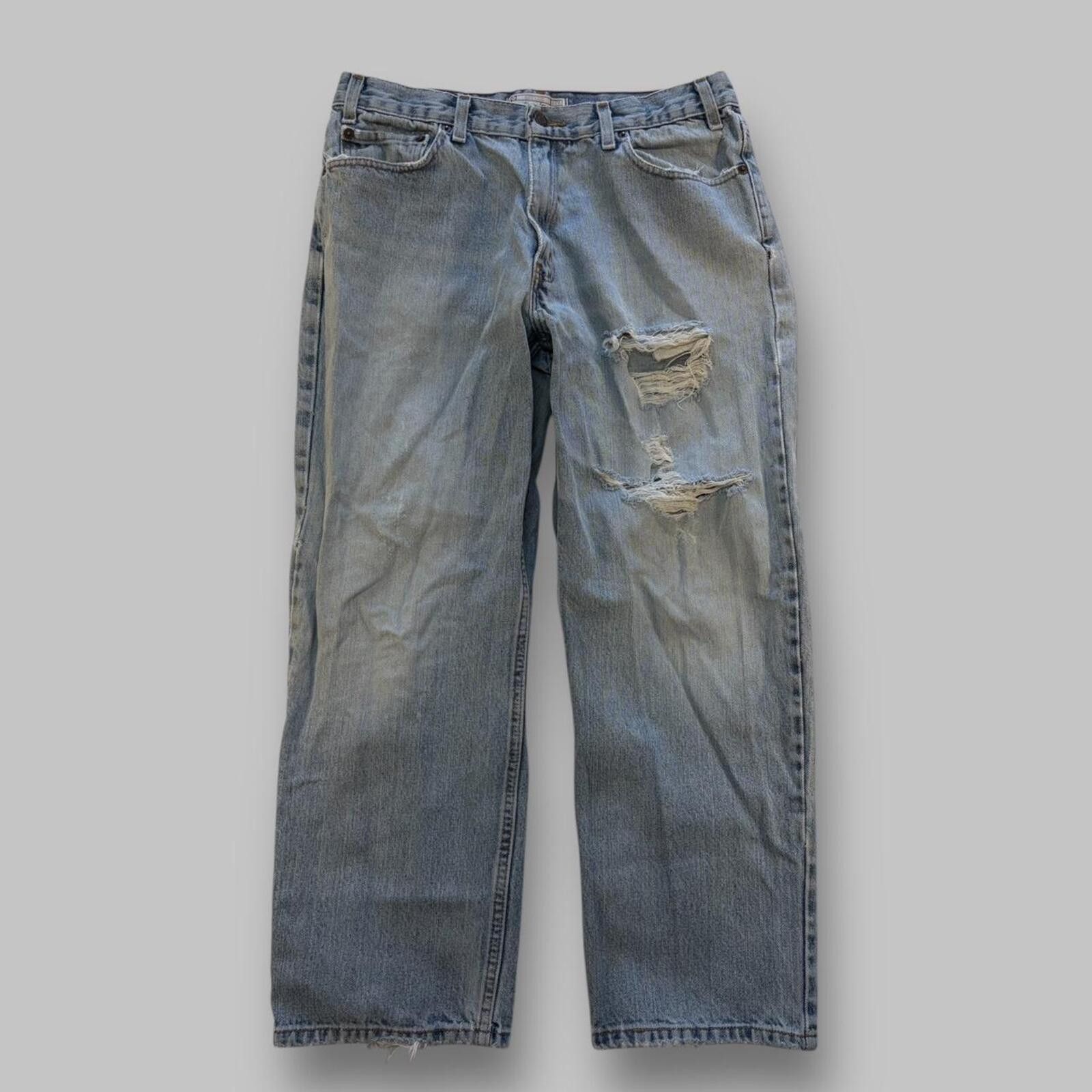 Levi's Y2K levis distressed and faded Size US 36 / EU 52 - 1 Thumbnail