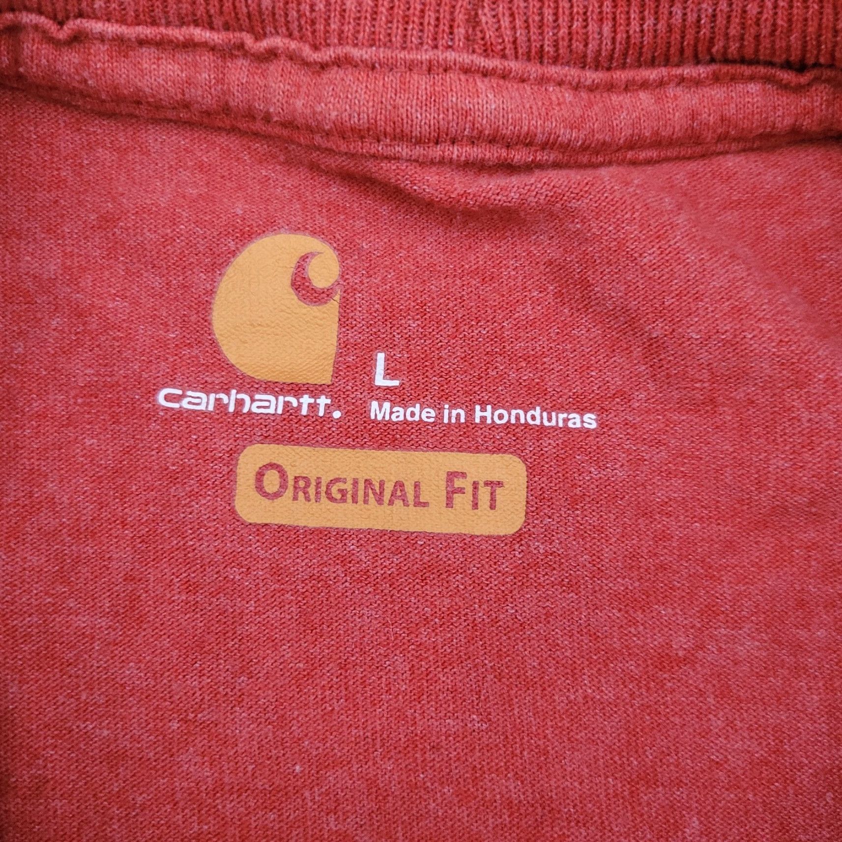 Carhartt VINTAGE Carhartt Red Long Sleeve Shirt L Mens Shirt Red 60% Cotton/40% Polyester Vintage Size US L / EU 52-54 / 3 - 7 Thumbnail