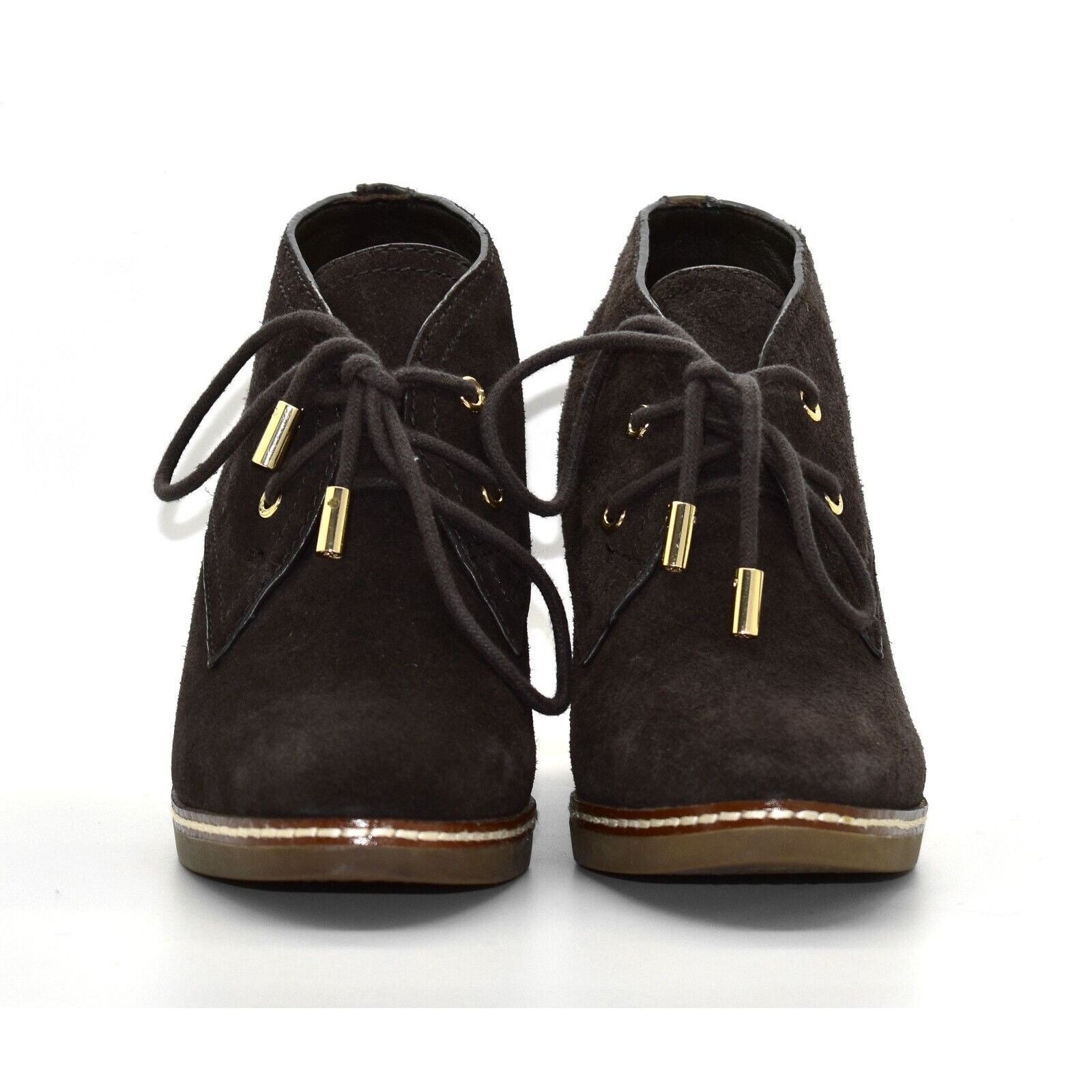 Tory Burch TORY BURCH Hilary Suede Sheep Fur Lining Lace Up Bootie 5.5M Size US 5.5 / IT 35.5 - 3 Thumbnail