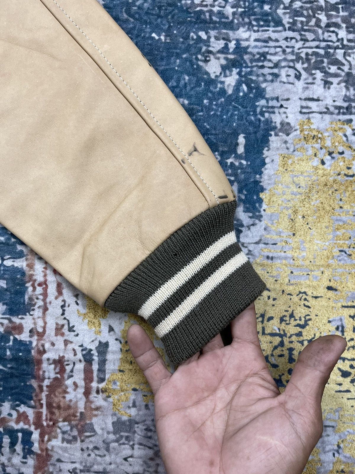 Japanese Brand Vintage Piko Hawaiian Leather Wool Varsity Jackets Size US S / EU 44-46 / 1 - 12 Thumbnail