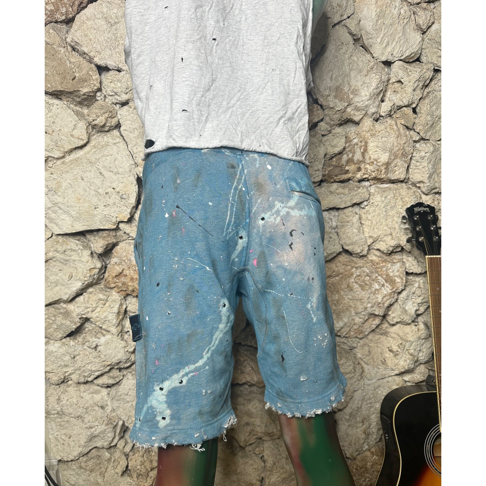 Stone Island × Vintage DRO Lab Custom 1/1 x Stone Island Sweat Shorts Size US 30 / EU 46 - 19 Thumbnail