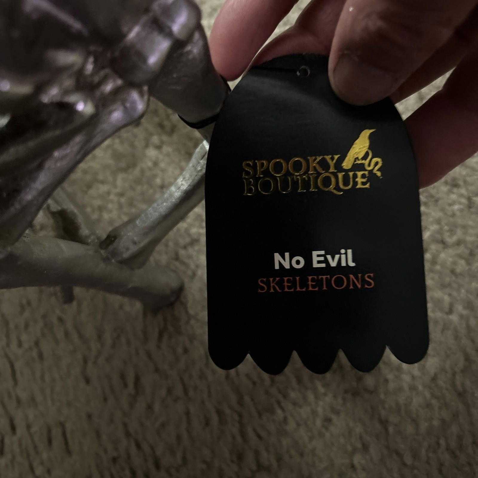 Other Skeletons Hear Speak See No Evil Silve 4lb Tabletop Decor Size ONE SIZE - 7 Thumbnail