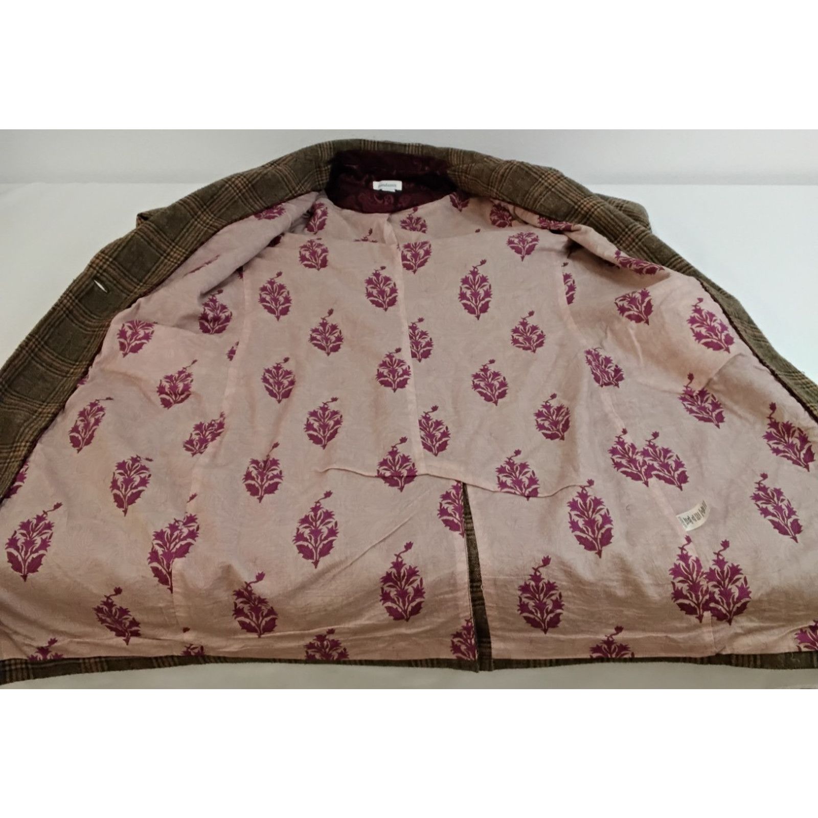 Other Sundance Duster Jacket Women's XS Brown Plaid Wool Blend Size XS / US 0-2 / IT 36-38 - 10 Thumbnail