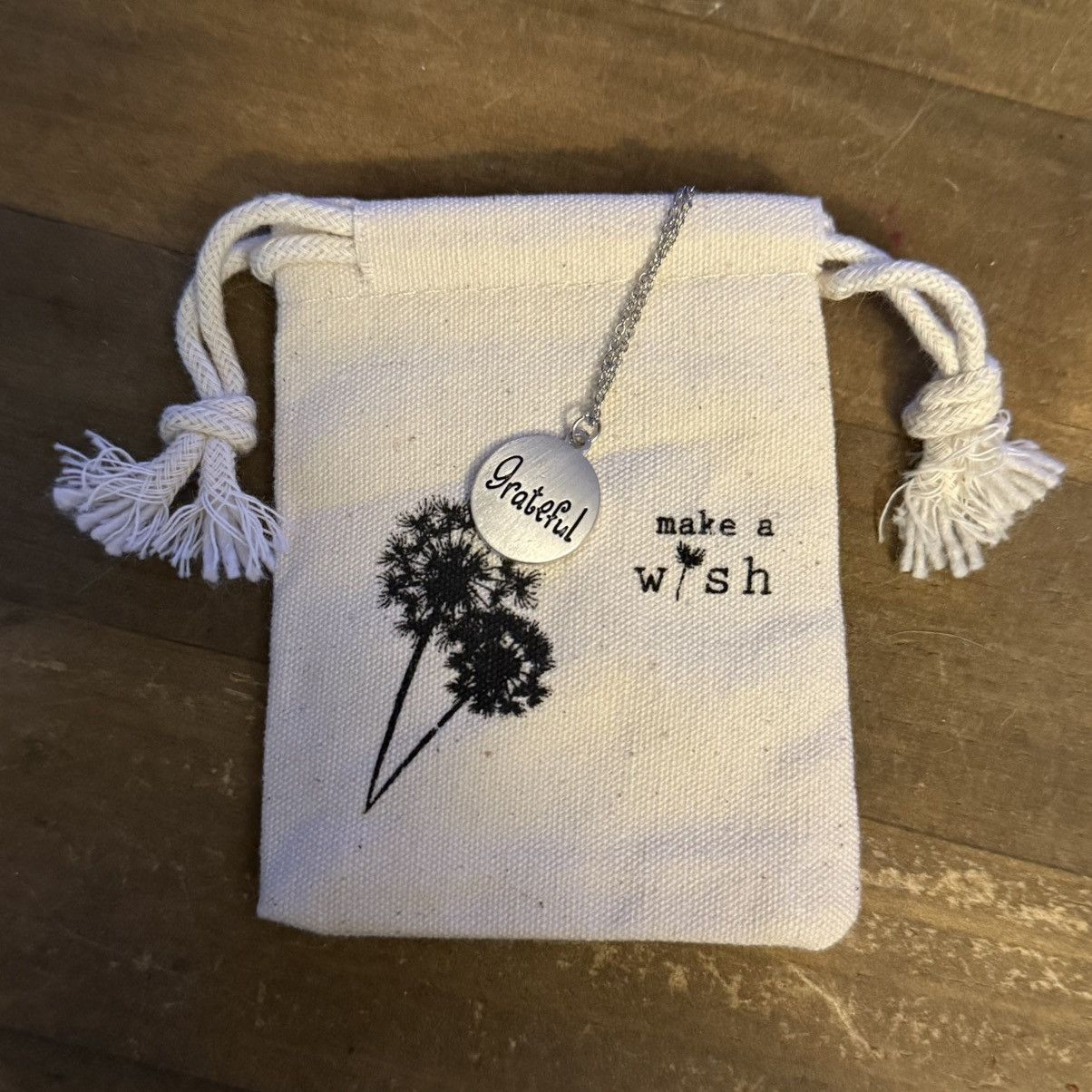 Other Make a Wish silver tone Grateful pendant necklace Size ONE SIZE - 6 Thumbnail