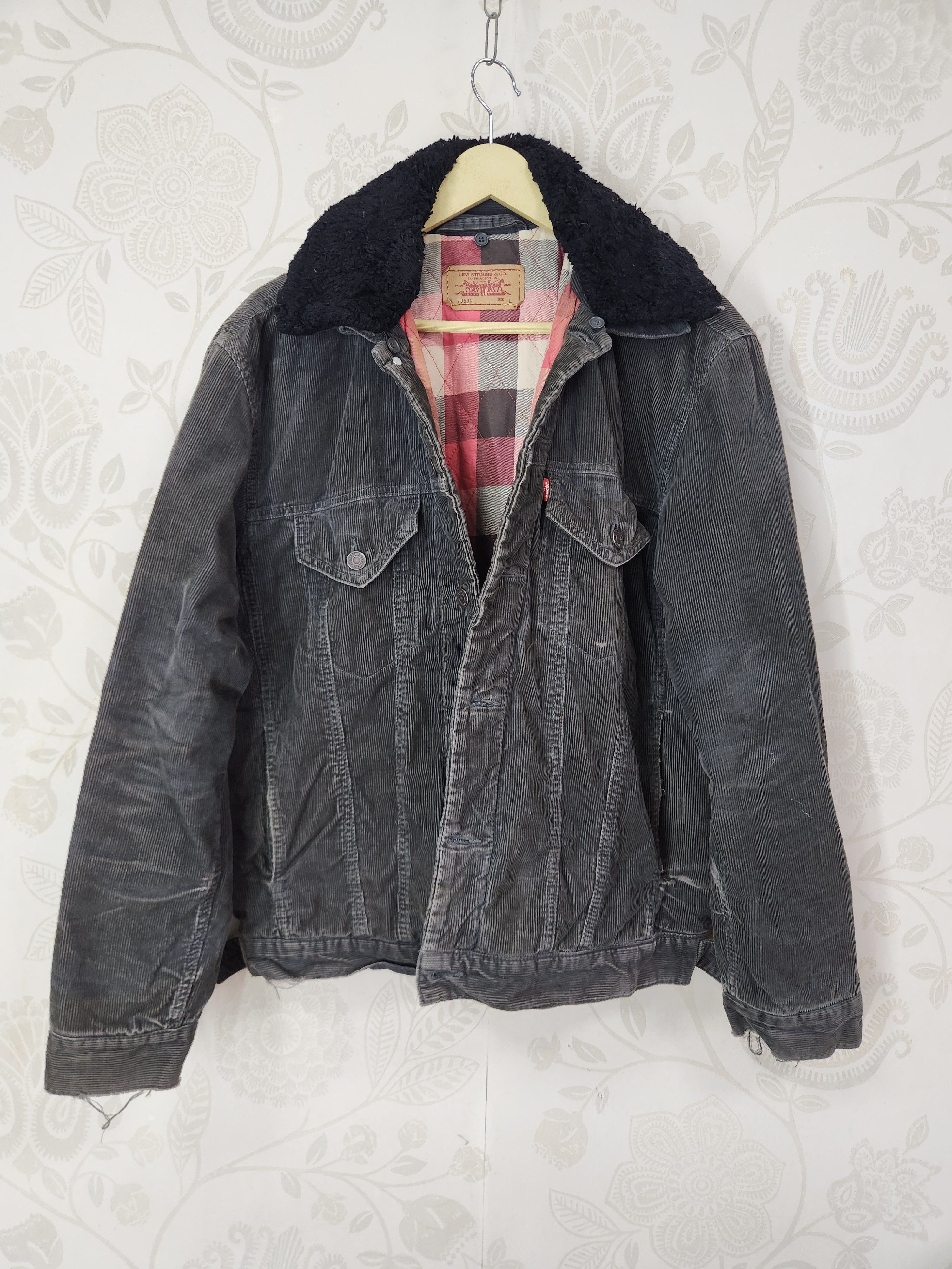 Levi's × Levi's Vintage Clothing Levis Trucker 70500 Blankets Jacket Size US L / EU 52-54 / 3 - 3 Thumbnail