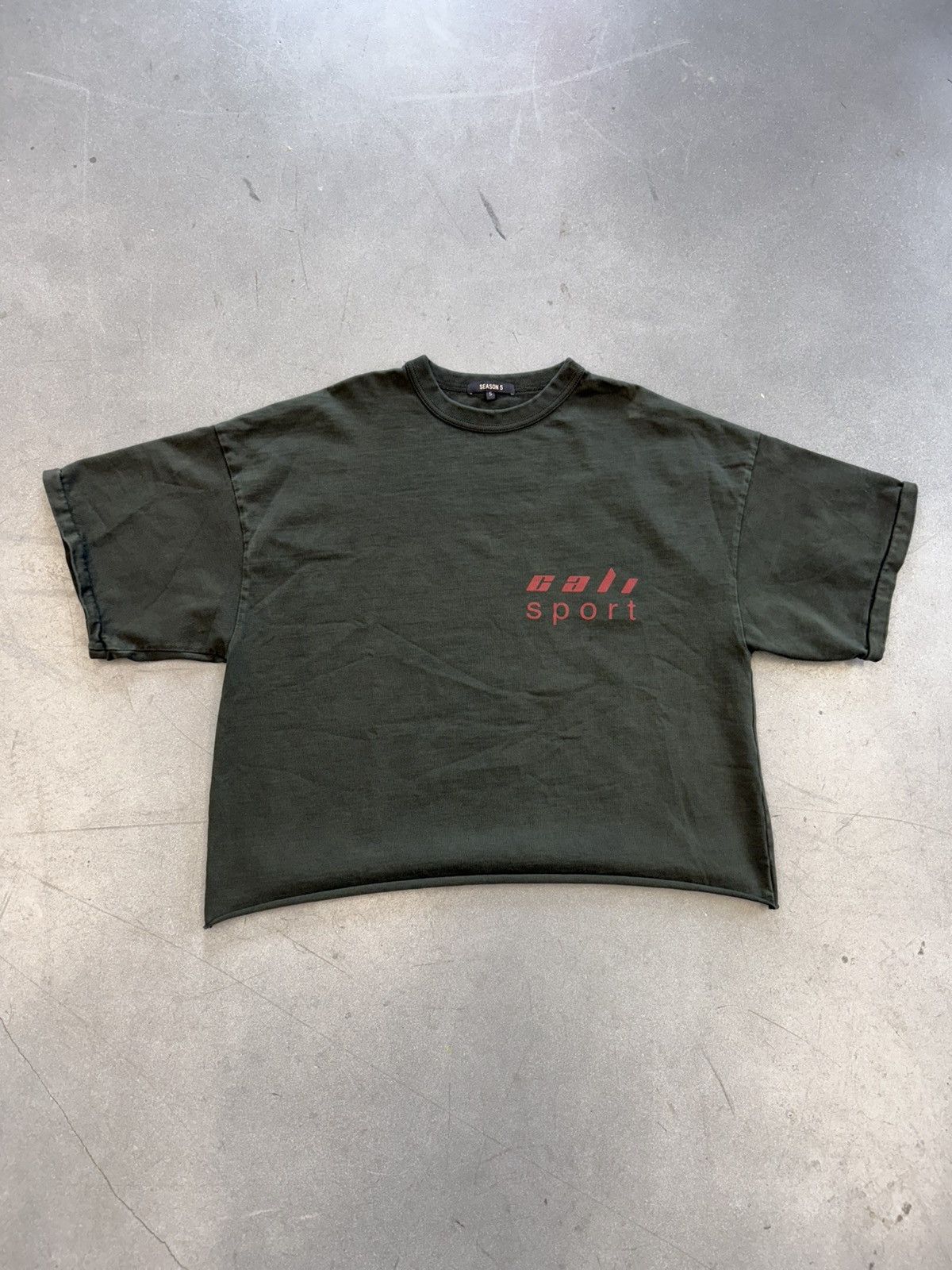 Yeezy Yeezy Season 5 Cali Sport Cropped Tee Size US S / EU 44-46 / 1 - 1 Thumbnail