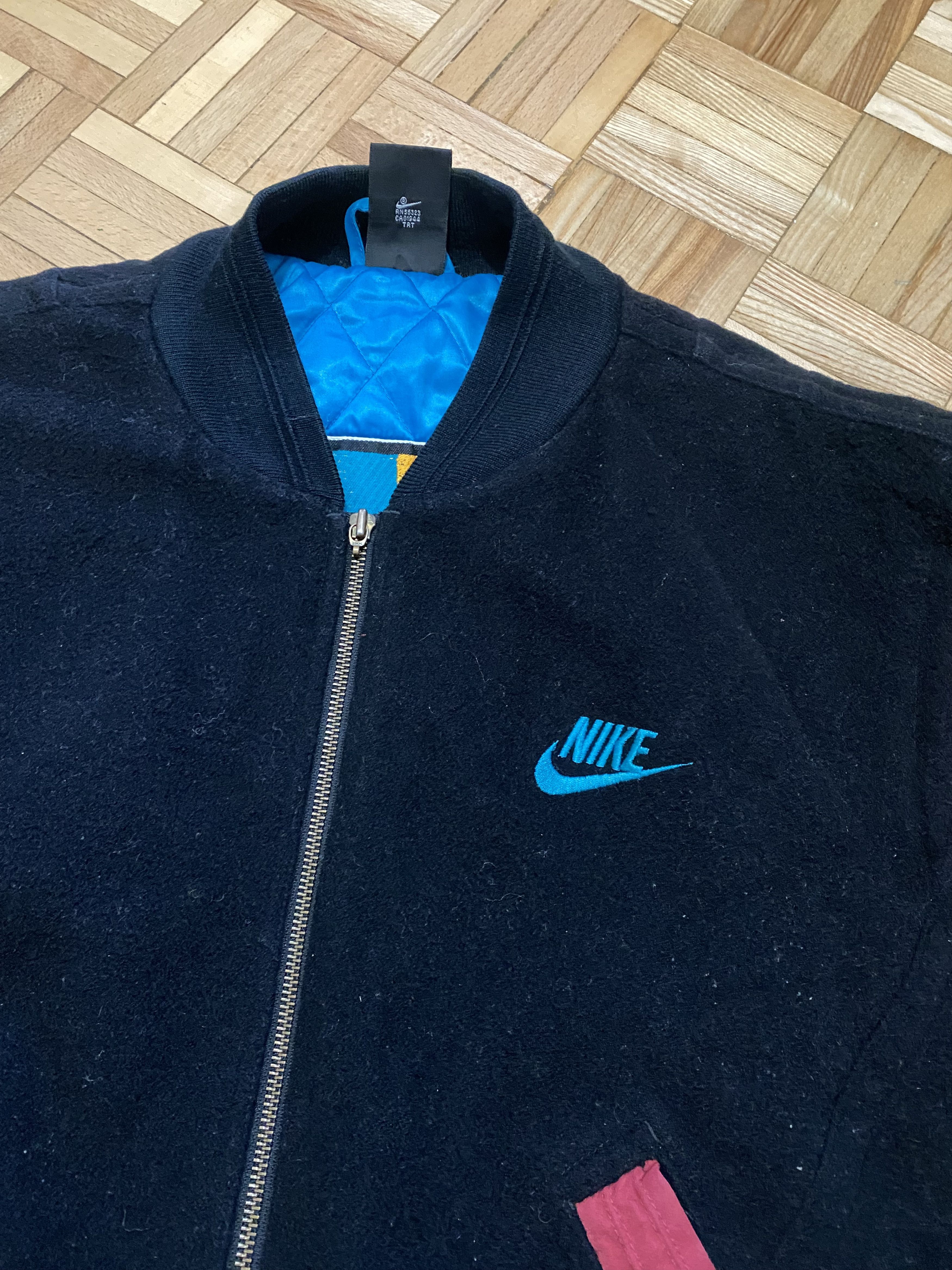 Nike Vintage 90s Jordan Nike wool bomber Size US M / EU 48-50 / 2 - 9 Thumbnail