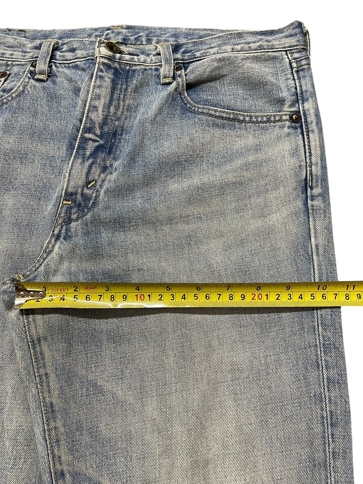 Levi's Vintage Y2K Levis 503 Blue Faded Wash Distress Loose Jeans Size US 32 / EU 48 - 14 Thumbnail