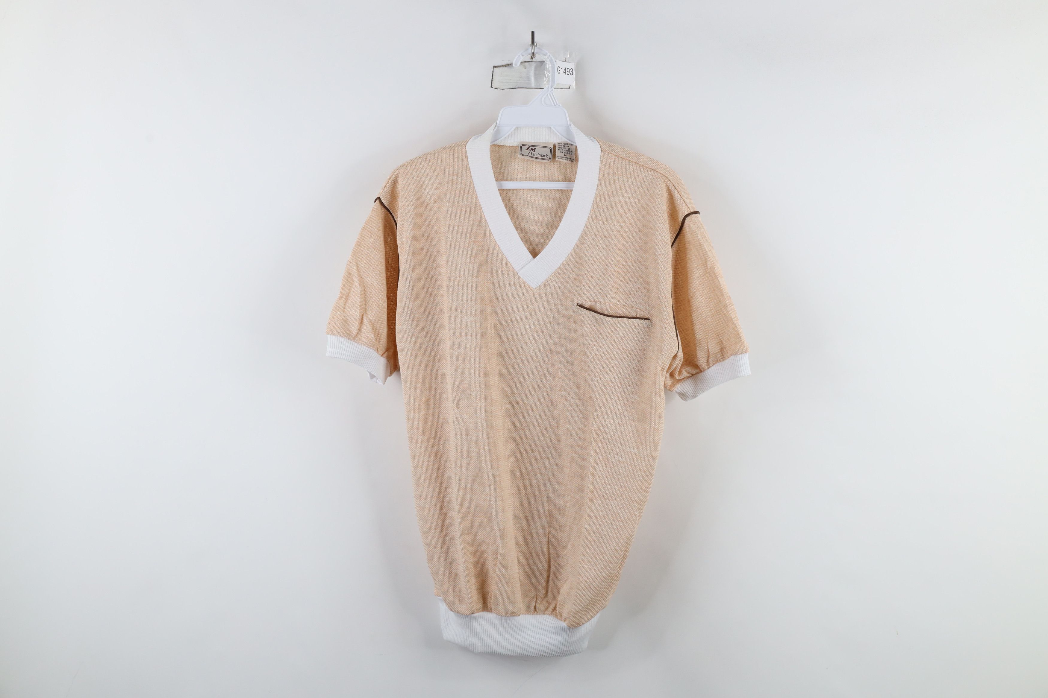 Vintage Vintage 70s Streetwear Thermal Knit Pullover Ringer T-Shirt Size US M / EU 48-50 / 2 - 1 Thumbnail