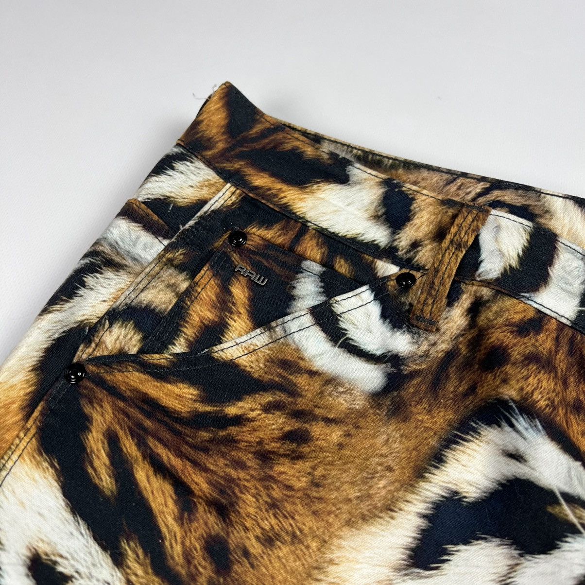 G-Star × Pharrell G star Raw x Pharell 3D tiger print boyfriend jeans Size 29" - 3 Thumbnail