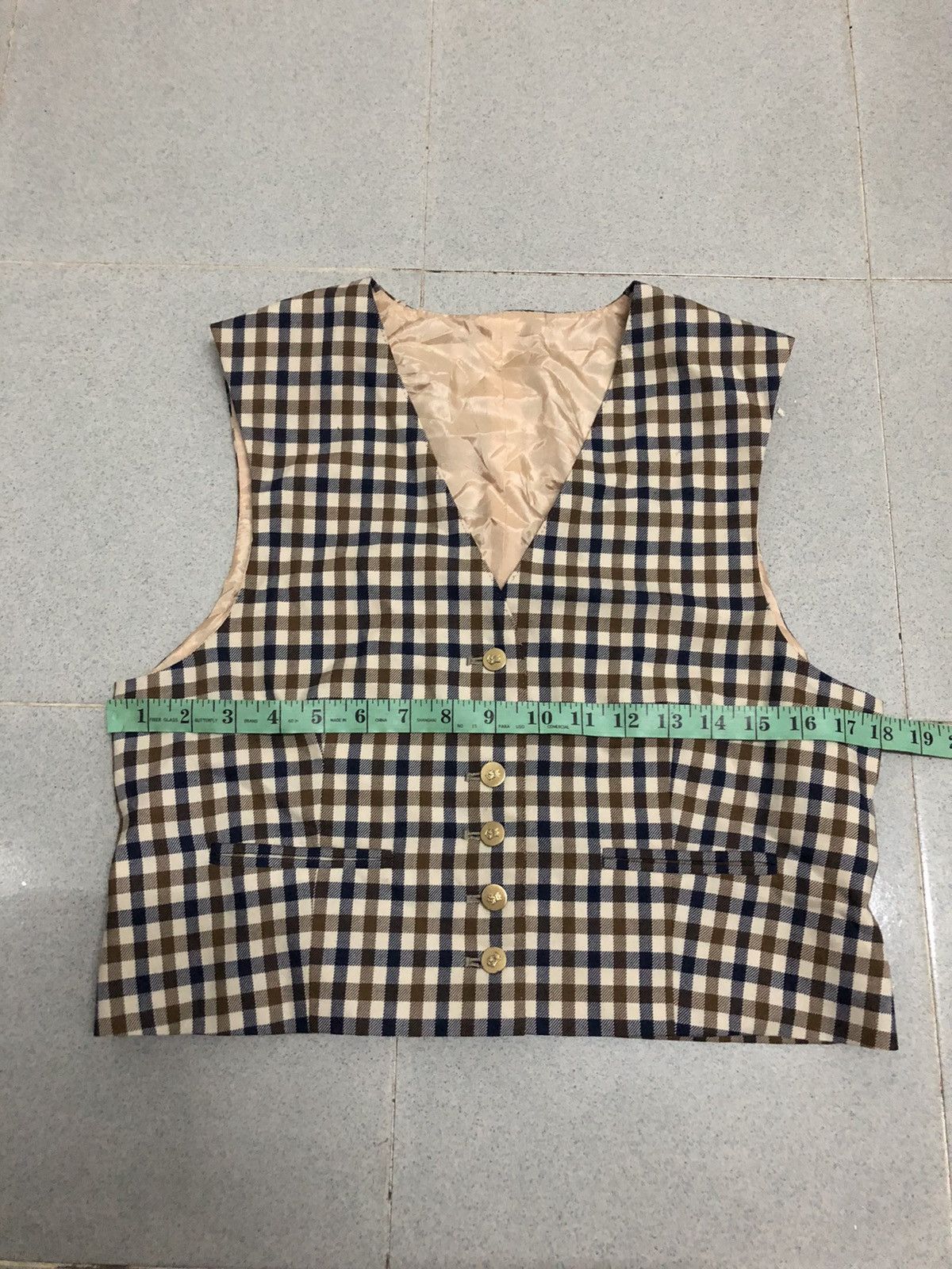 Aquascutum × Vintage Vintage Aquascutum Plaid Vest Size US M / EU 48-50 / 2 - 6 Thumbnail