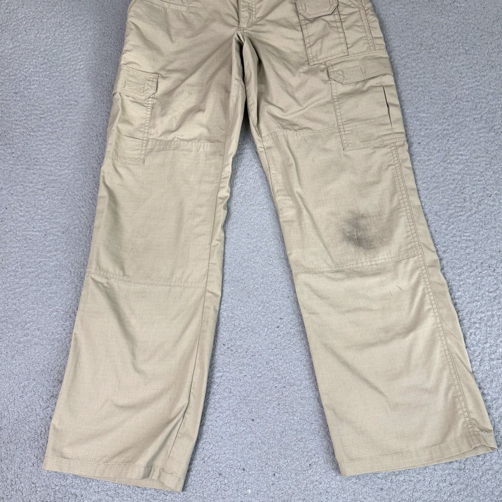 Vintage VINTAGE 5.11 Tactical Pro Pants Womens 6 Regular Khaki Ripstock Cargo Utility Distressed Size 28" / US 6 / IT 42 - 4 Thumbnail