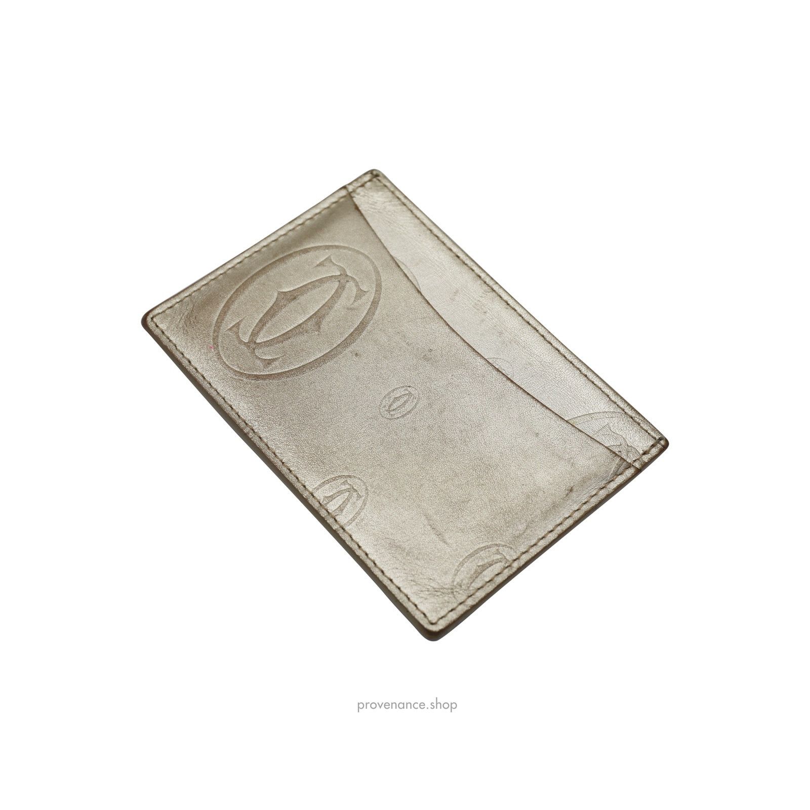 Cartier 🔴 Cartier Card Holder Wallet - Gold Leather Size ONE SIZE - 5 Thumbnail