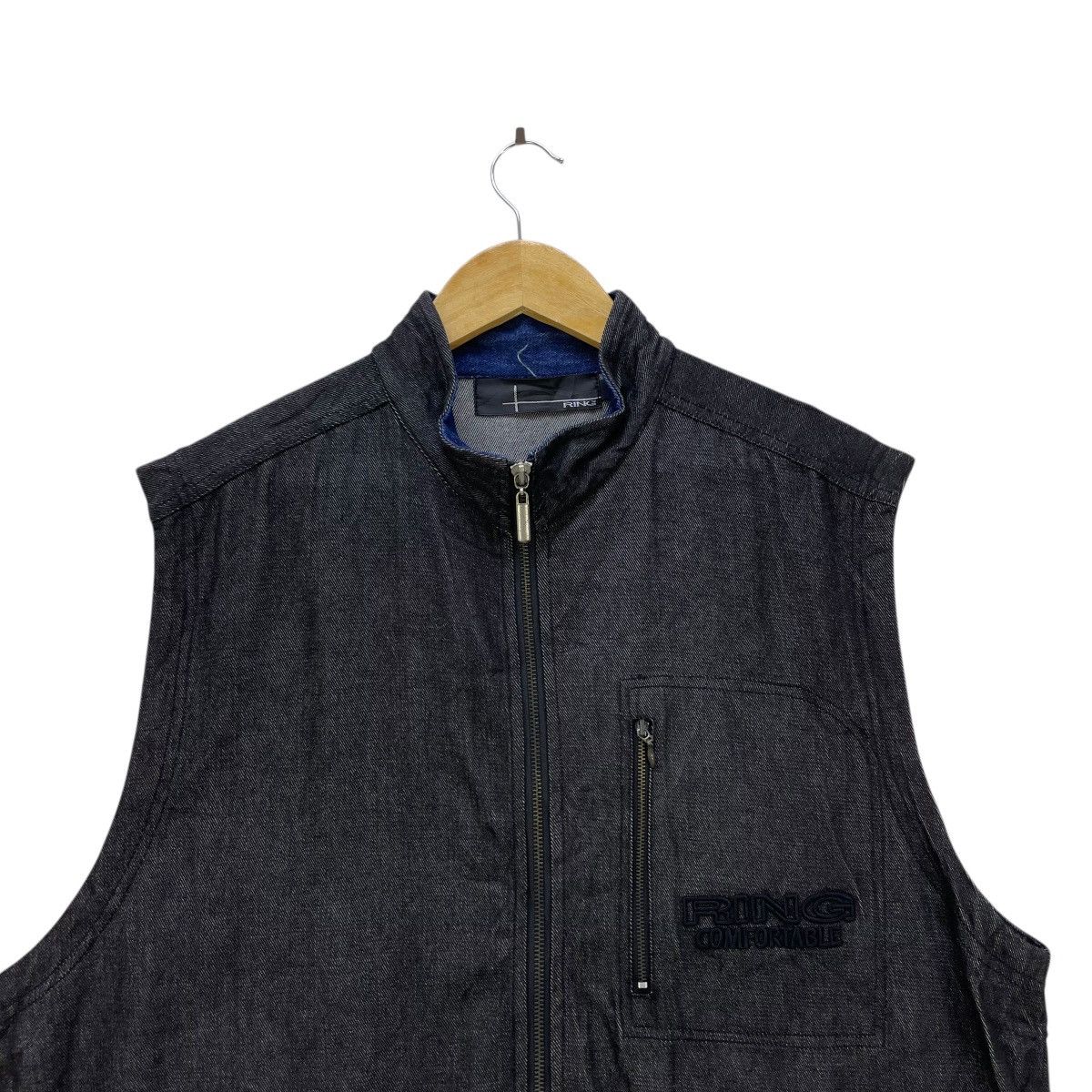 Japanese Brand Vintage Ring Embroidery Vest Two Tone Size US M / EU 48-50 / 2 - 3 Thumbnail