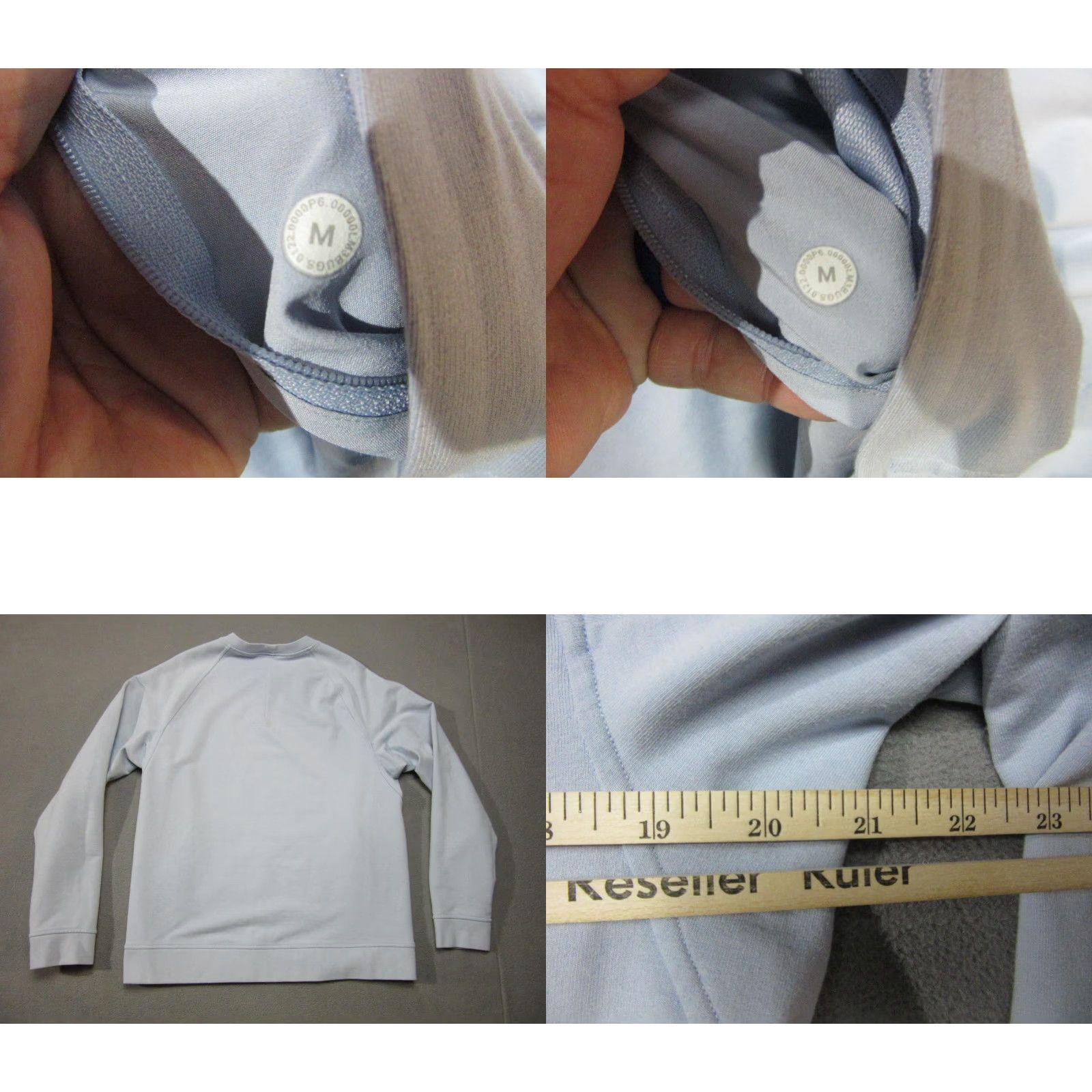 Lululemon Lululemon Sweatshirt Mens Medium Blue Crewneck Zip Pocket Pullover Athleisure Size US M / EU 48-50 / 2 - 8 Thumbnail
