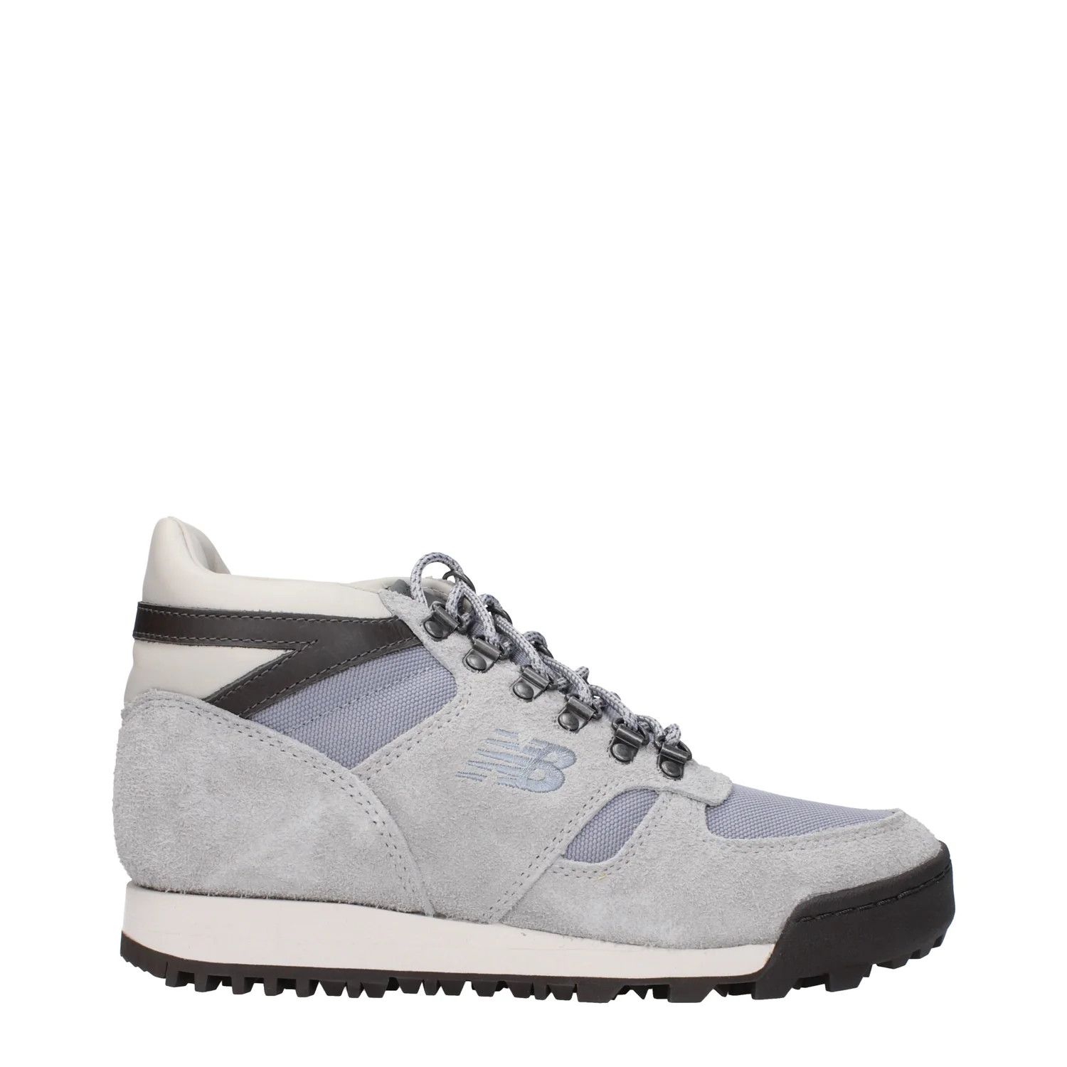 ob1o1e0925 Suede Ankle Boots in Gray