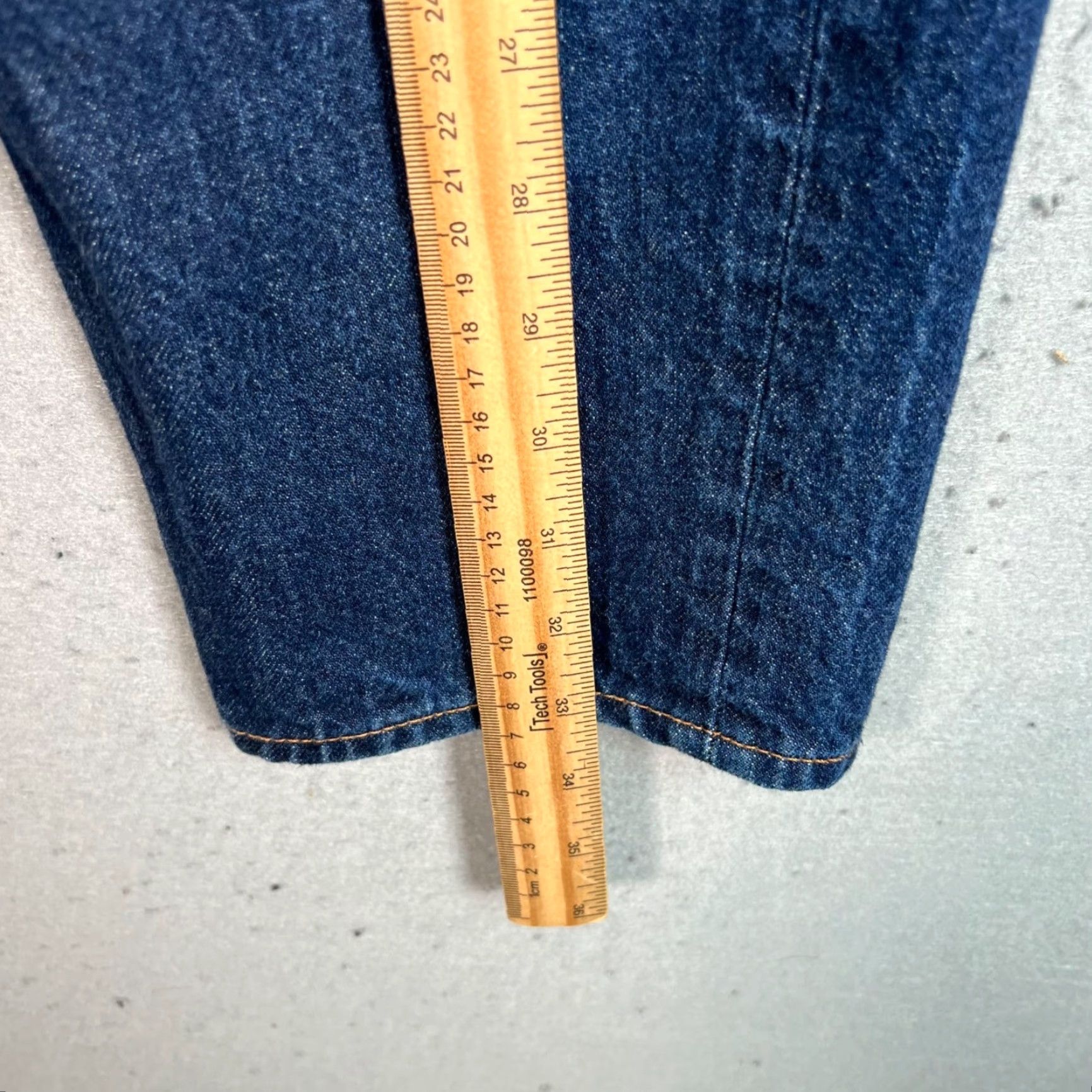 Muji MUJI Jeans WOMENS High-Waisted Blue Denim Straight Leg 27 in Waist 24 in Inseam Size 10 Cotton Vintage No Womens Size 32" / US 10 / IT 46 - 5 Thumbnail