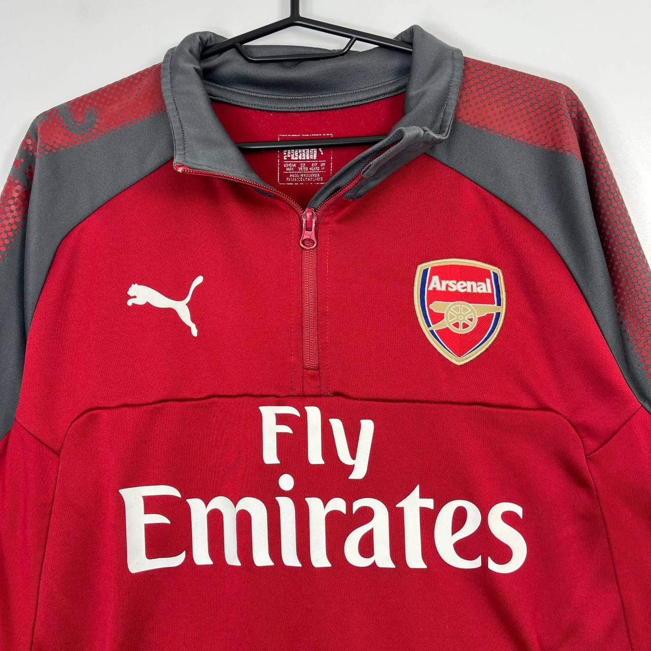 Puma Arsenal Fly Emirates Training Top Puma Zip Football Soccer M Size US M / EU 48-50 / 2 - 2 Thumbnail