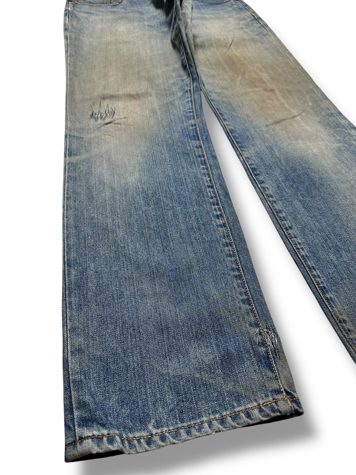 Japanese Brand Vintage TOPVALU Straight Leg with Mudwash and Faded Size US 31 - 13 Thumbnail