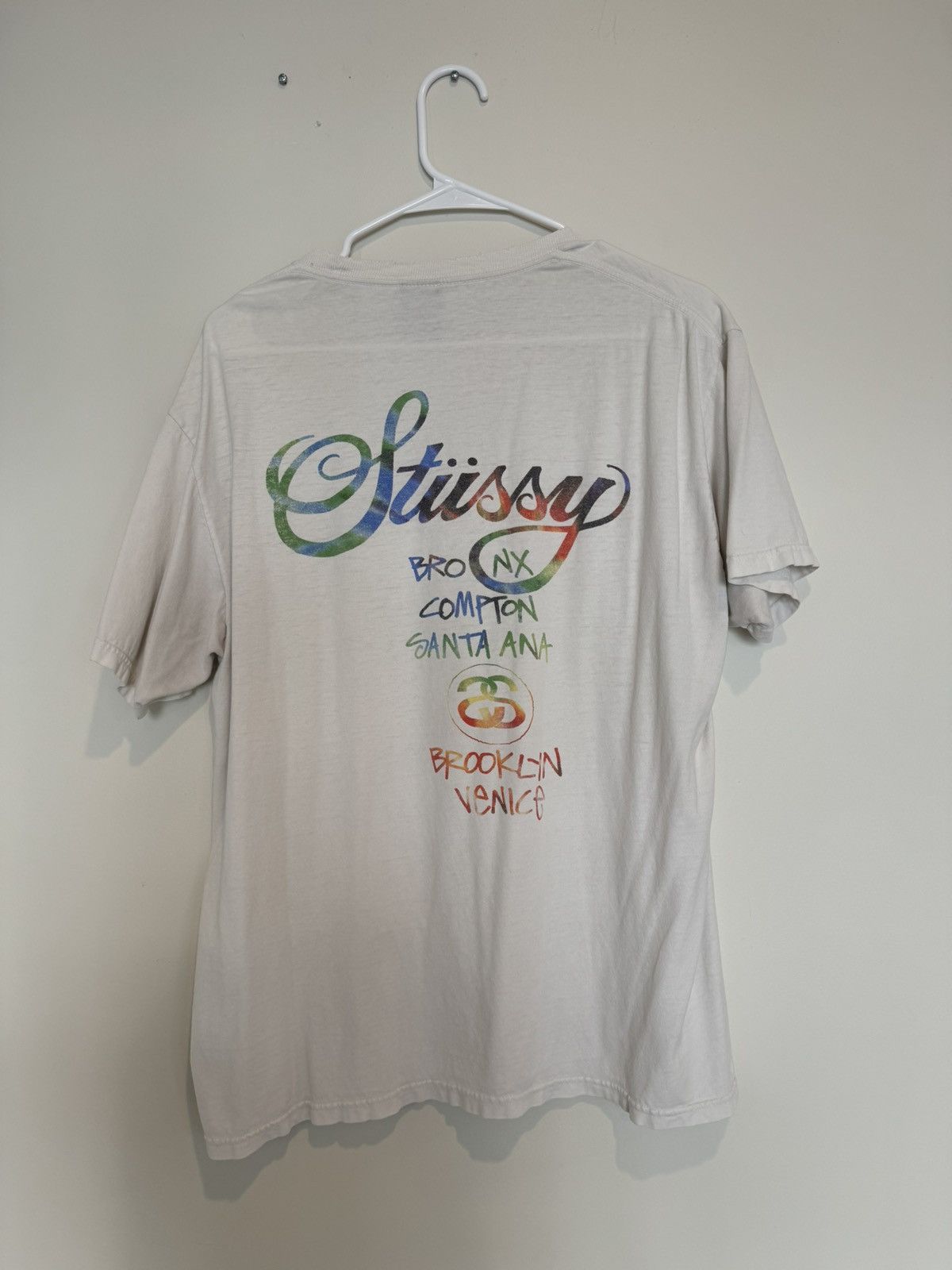 Stussy Stussy Tie Dye City White Tee Size US L / EU 52-54 / 3 - 2 Thumbnail