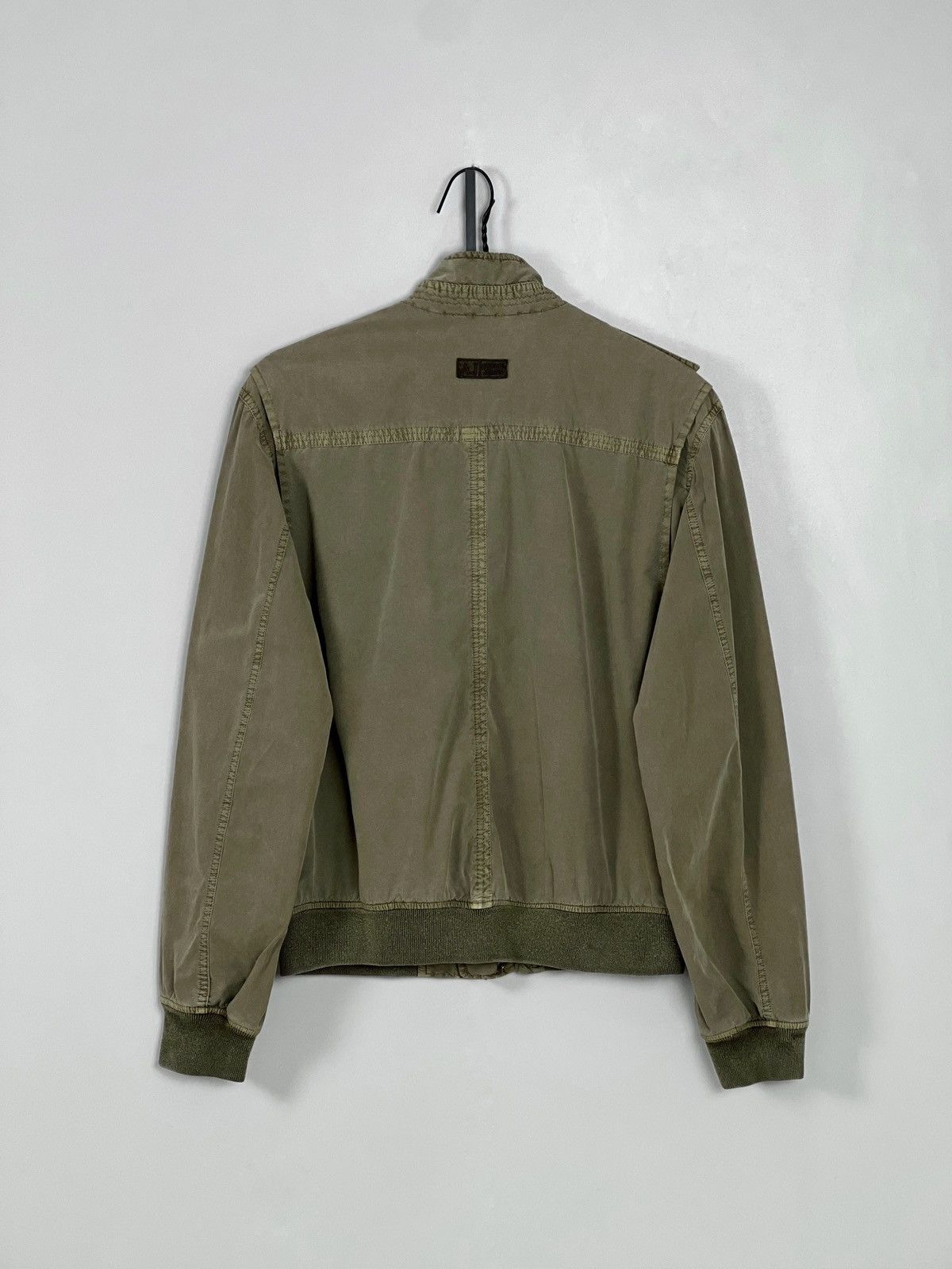 Emporio Armani Armani Jeans Vintage Garment Dyed Military Bomber Jacket Size US S / EU 44-46 / 1 - 5 Thumbnail