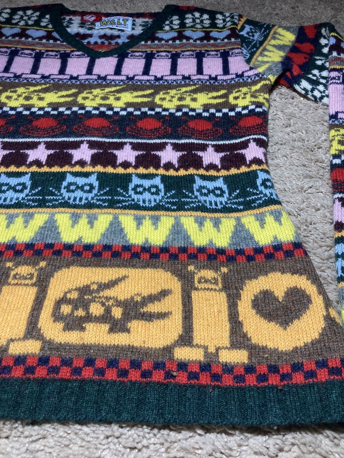 W&LT AW94 W&LT Twinkle Little Star Alien Knit 90s WVB Beirendonck Size US S / EU 44-46 / 1 - 4 Thumbnail