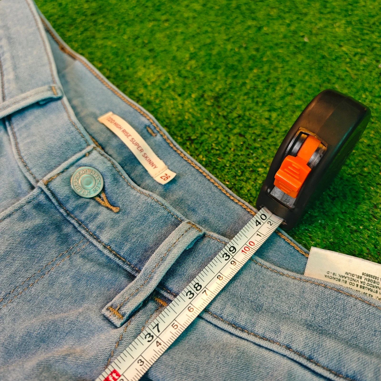 Levi's Levi's 720 Jeans Womens 28 blue super skinny slim high rise Size 28" / US 6 / IT 42 - 14 Thumbnail