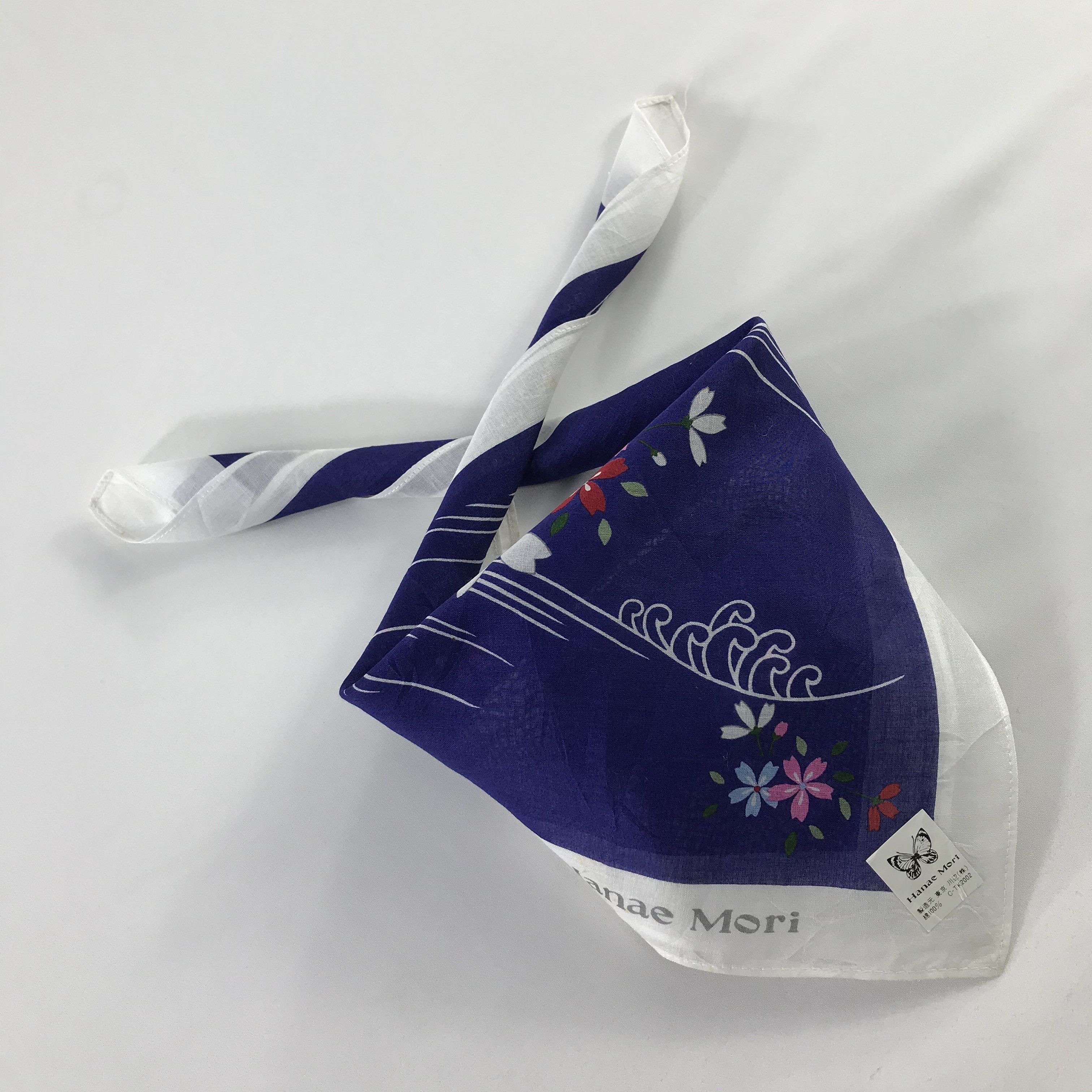 Hanae Mori × Vintage Hanae Mori Bandana / Handkerchief / Neckerchief - S687 Size ONE SIZE - 4 Thumbnail