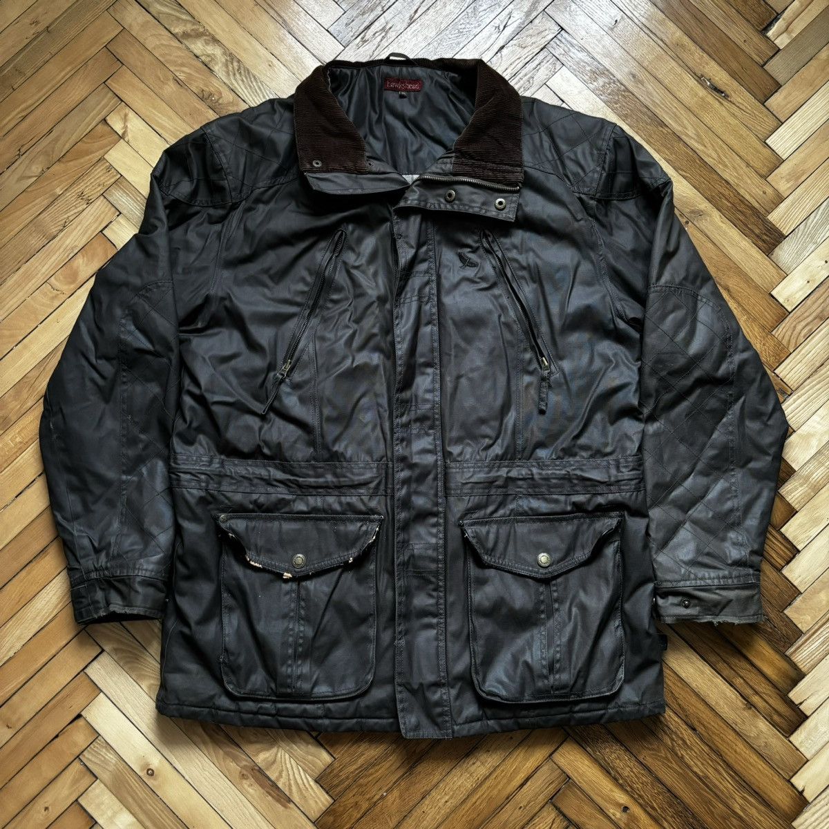 image of 20471120 x Avant Garde Vintage Waxed Parka Avant-Garde in Khaki, Men's (Size 2XL)