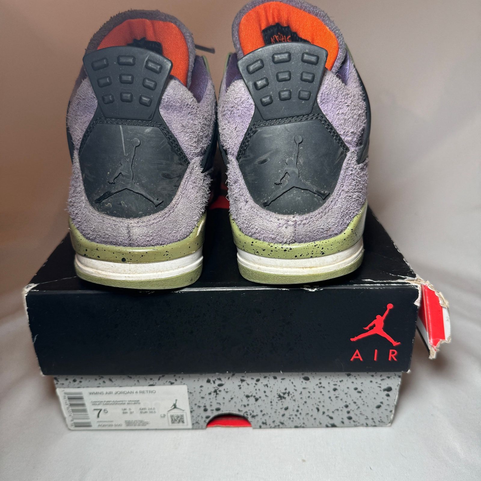 Jordan Brand × Nike Size 7.5 Nike Air Jordan 4 Retro Canyon Purple Women's Shoes Size US 7.5 / IT 37.5 - 5 Thumbnail