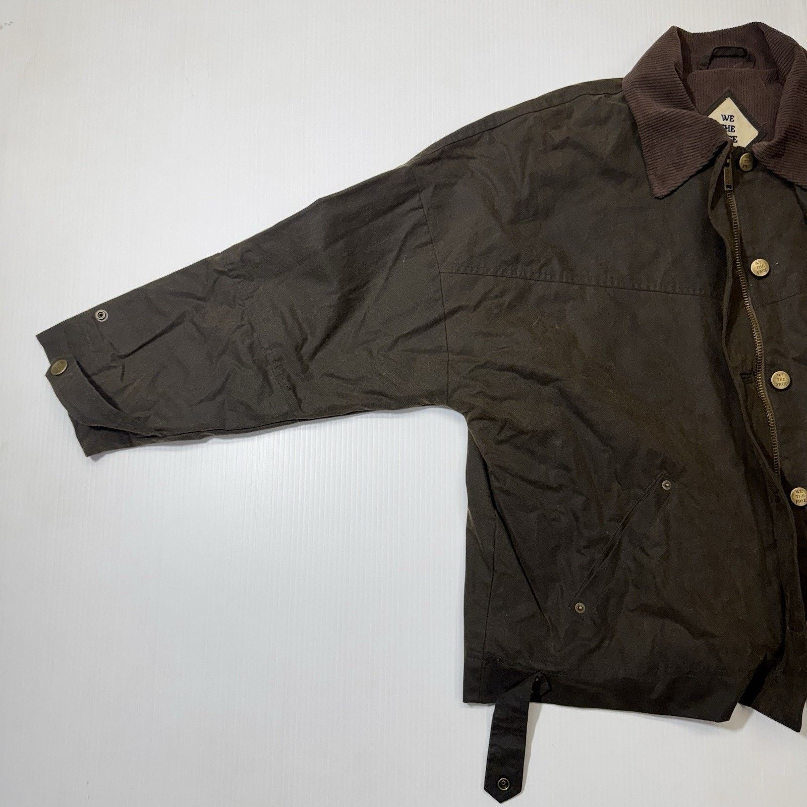 Other Women’s We The Free Waxed Olive Green Size M Corduroy Collar Size M / US 6-8 / IT 42-44 - 2 Thumbnail