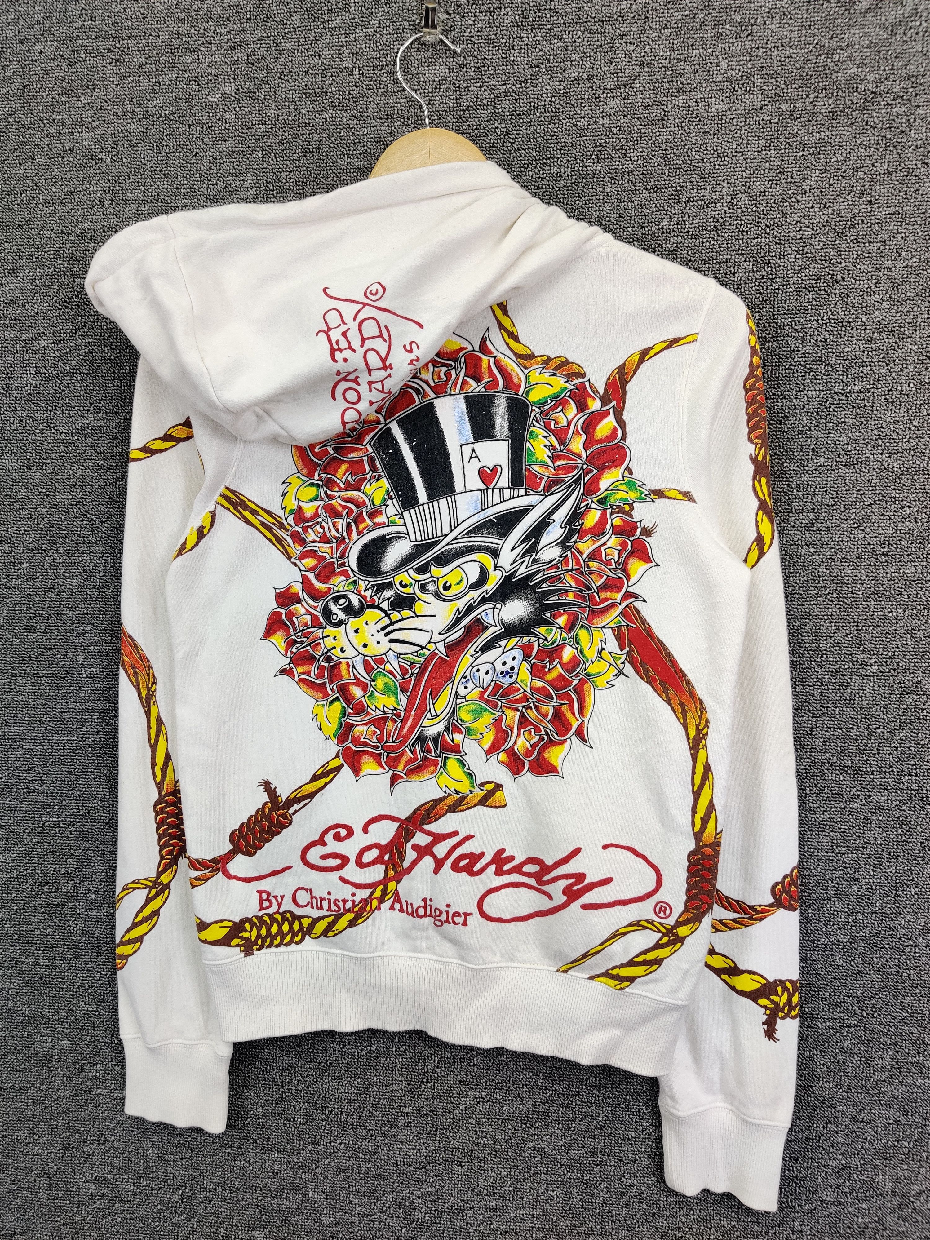 Ed Hardy Vintage Ed Hardy Christian Audigier Zipper Hoodie Size US S / EU 44-46 / 1 - 2 Thumbnail