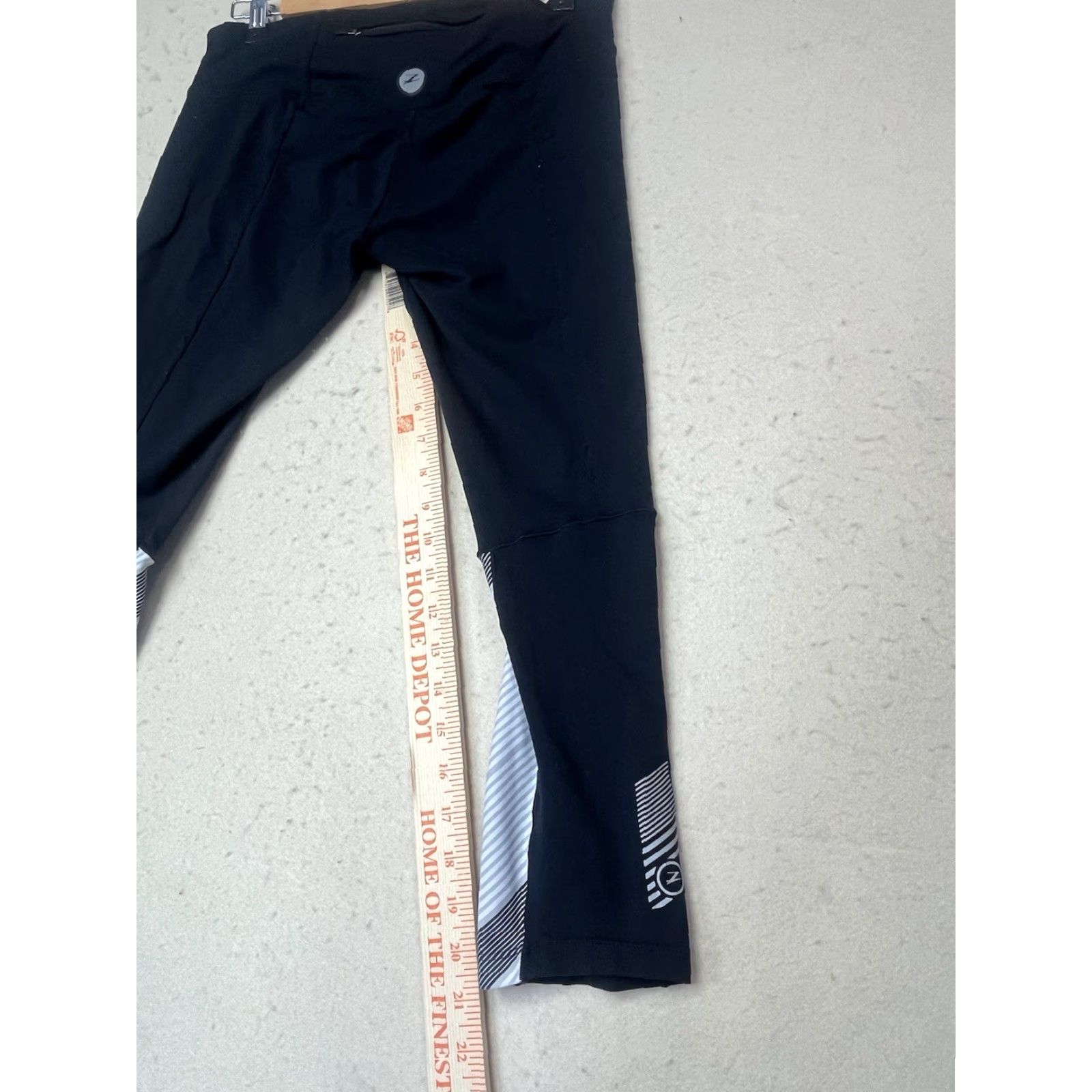 Vintage Zoot Womens Leggings M Black Athletic Pull On Size 32" / US 10 / IT 46 - 5 Thumbnail