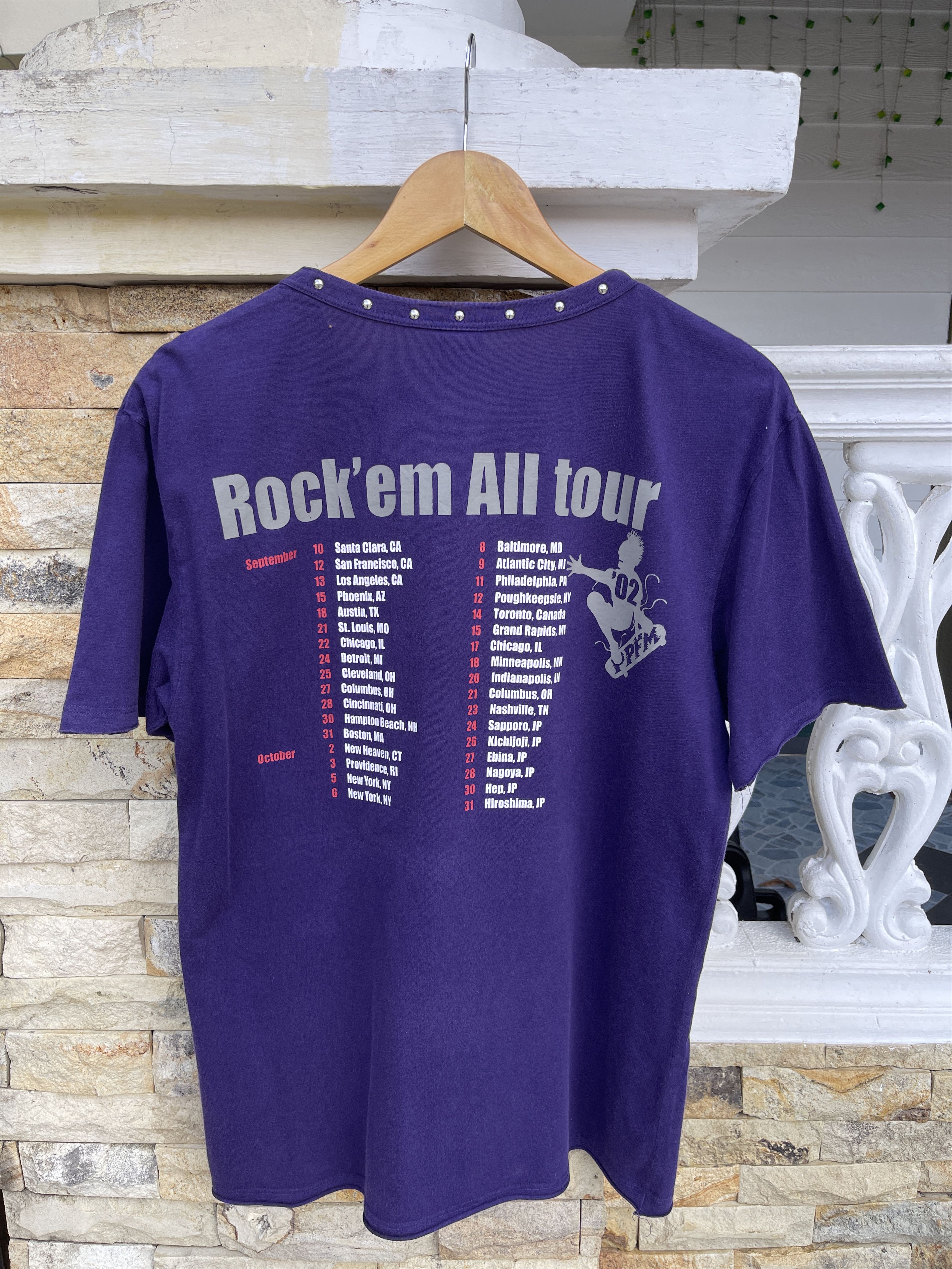 Hysteric Glamour × PPFM × Seditionaries Last Drop🔥Rare🔥Vtg PPFM Rock’em All Tour Skateboards T-Shirt Size US S / EU 44-46 / 1 - 6 Thumbnail