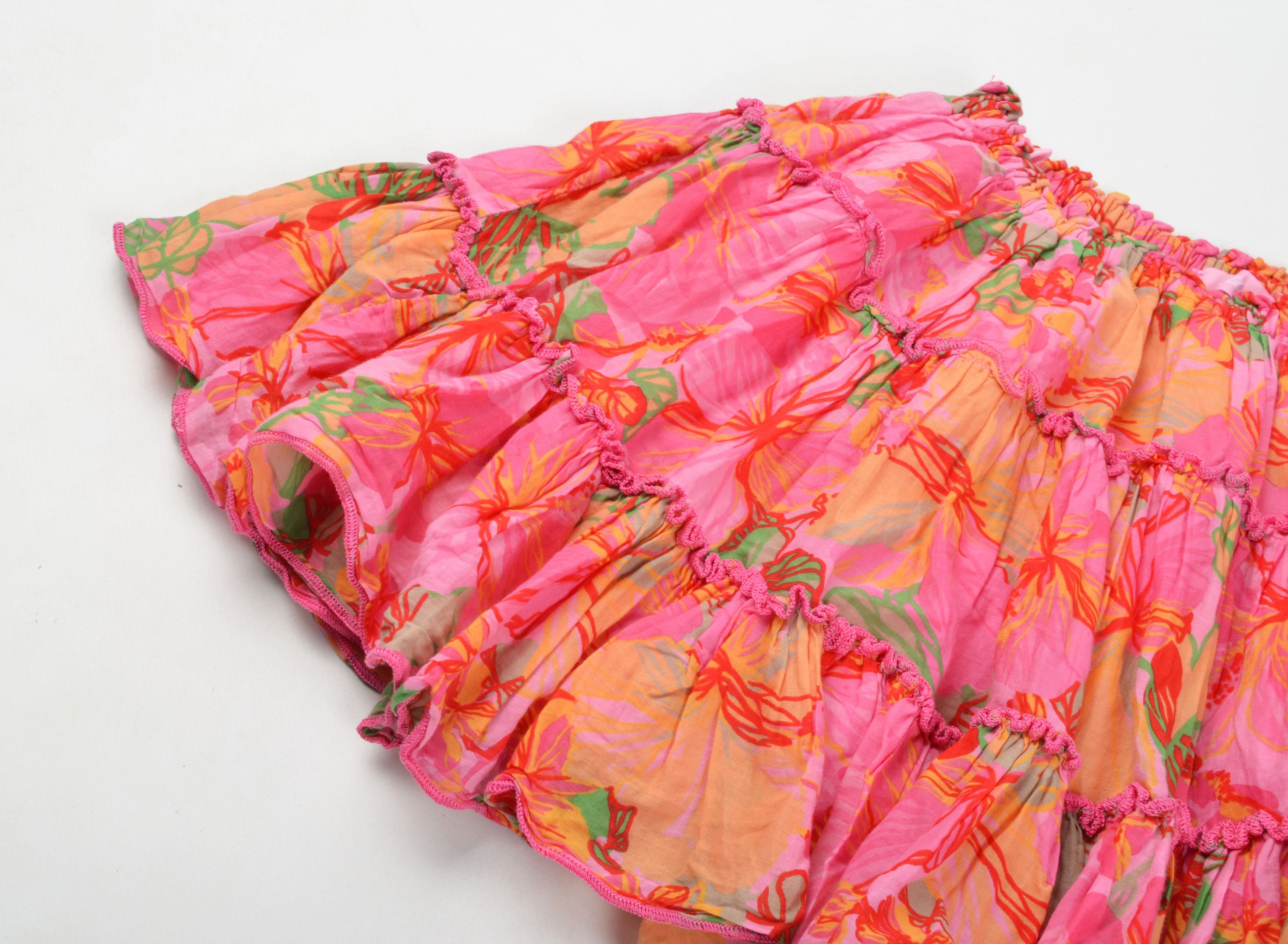 Miss Sixty Killah by Miss Sixty Floral Y2K Babydoll Cottage Skirt Size 22" - 5 Thumbnail