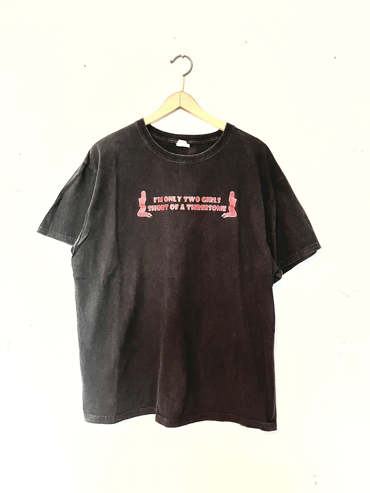 Anvil Two Girls Short Vintage Black T Size US L / EU 52-54 / 3 - 1 Thumbnail